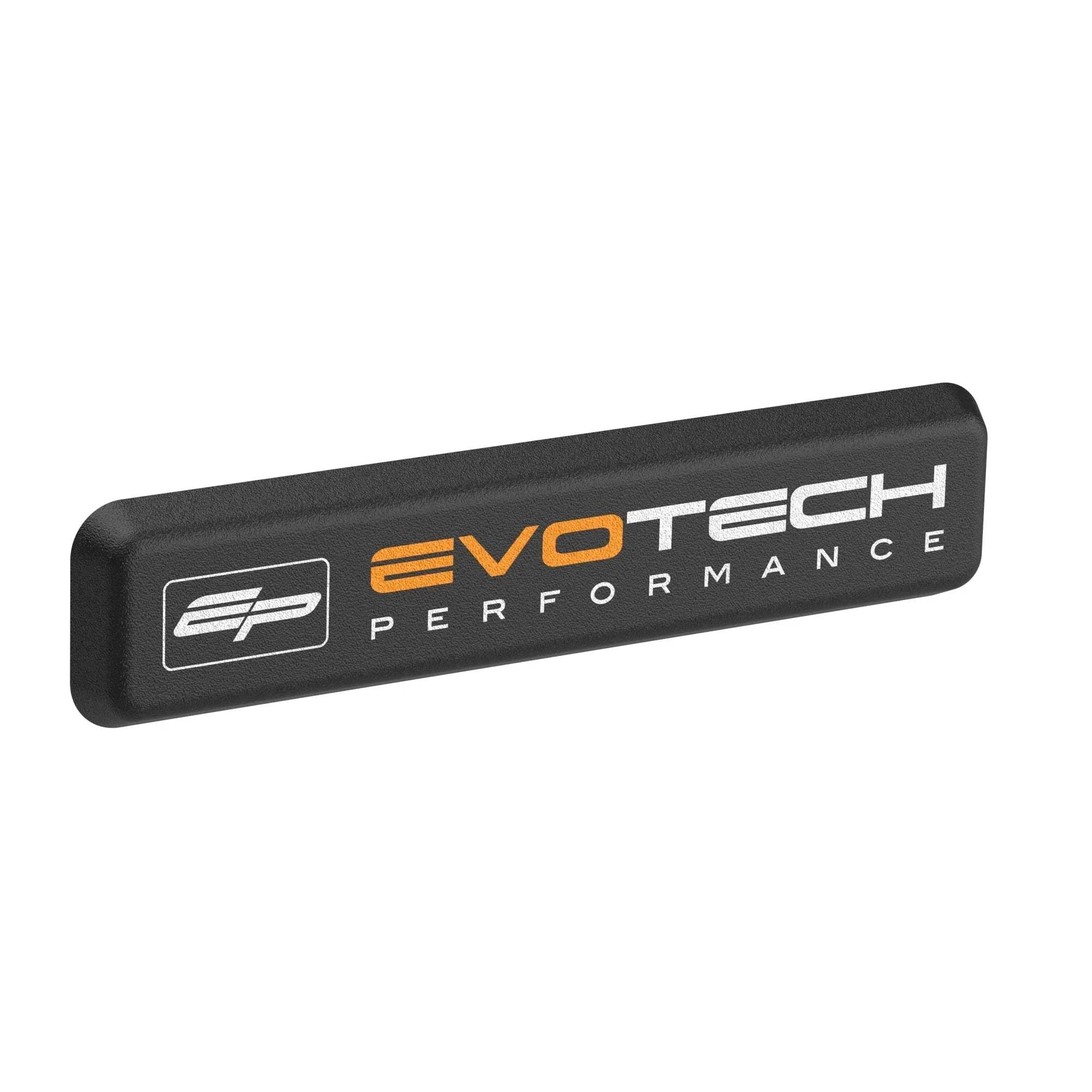 Evotech Performance Replacement Radiator Guard Badge - Orange (Small Rectangular) - Accessories | Evotech Performance