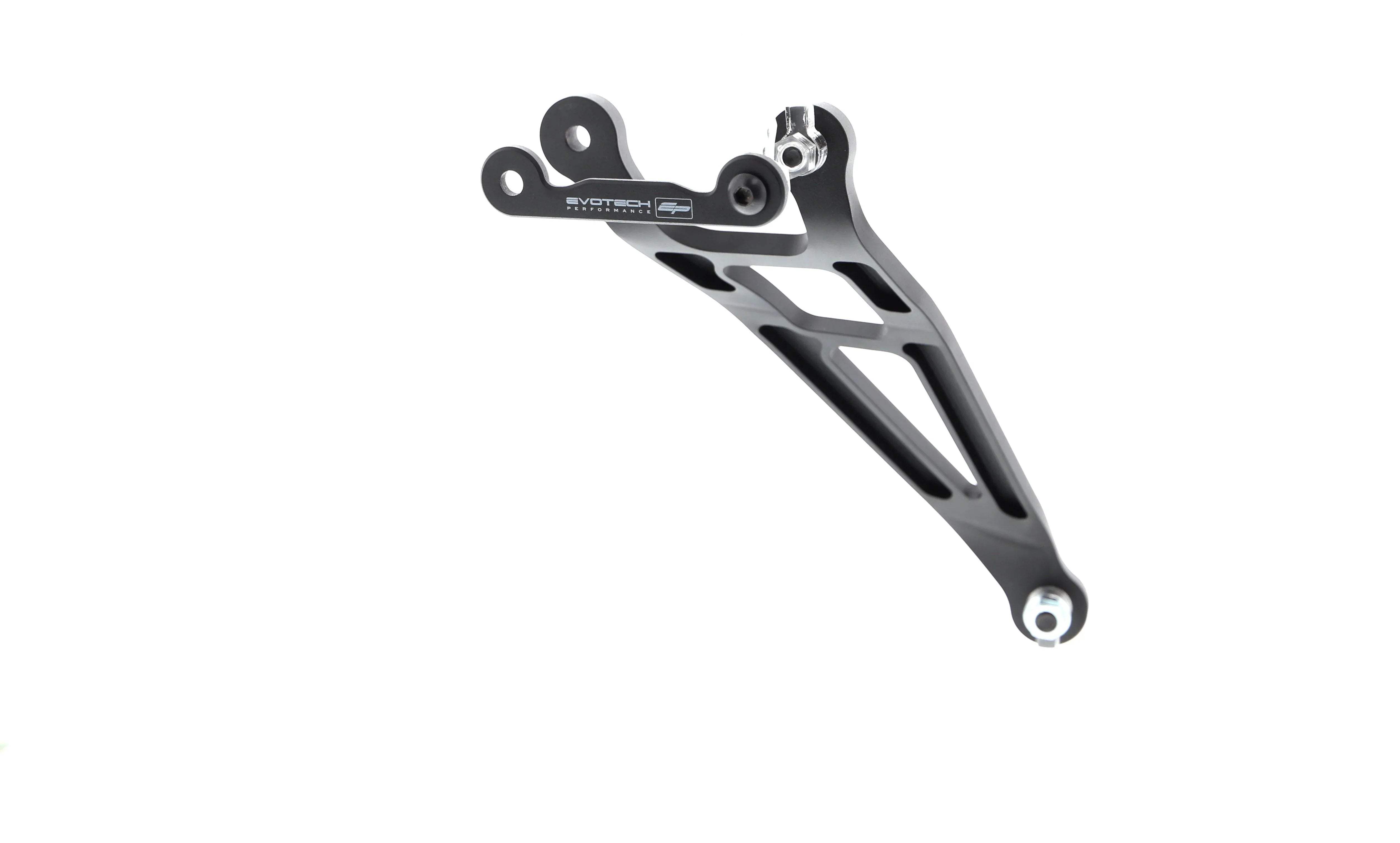 Evotech BMW S 1000 RR Akrapovic Exhaust hanger & Pillion Footpeg Removal Kit (2010 - 2011) - Auspuffhalterung | Evotech Performance