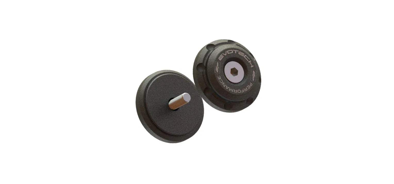 Evotech Bar End Weights for OE handlebar end mirrors - Triumph Speed Triple RS (2018-2020) - Lenkerendgewichte | Evotech Performance