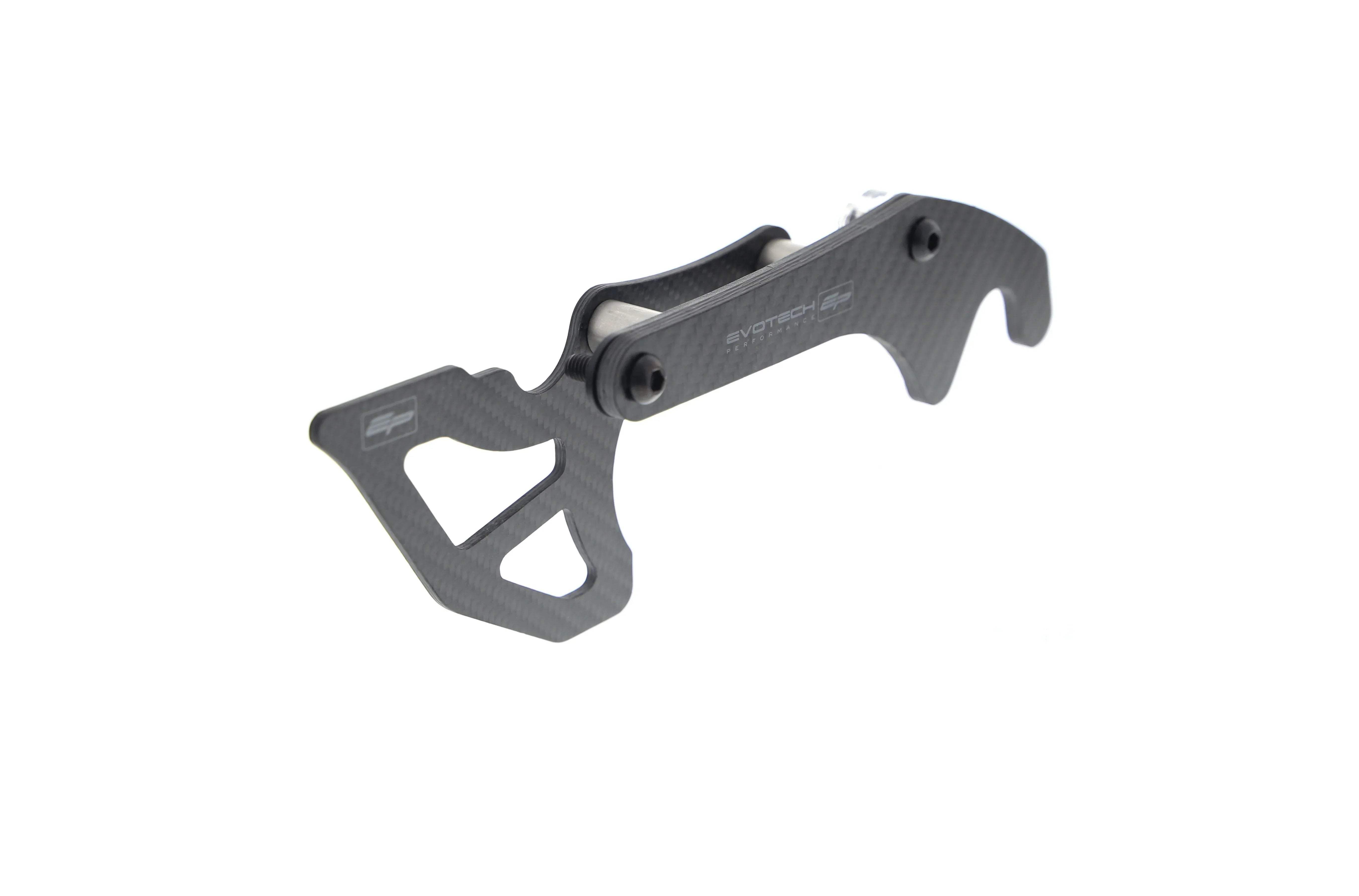 Evotech Performance Carbon Fibre Toe Guard / GP Style Paddock Stand Plates - Yamaha YZF-R7 (2022+) - Kettenschutz | Evotech Performance