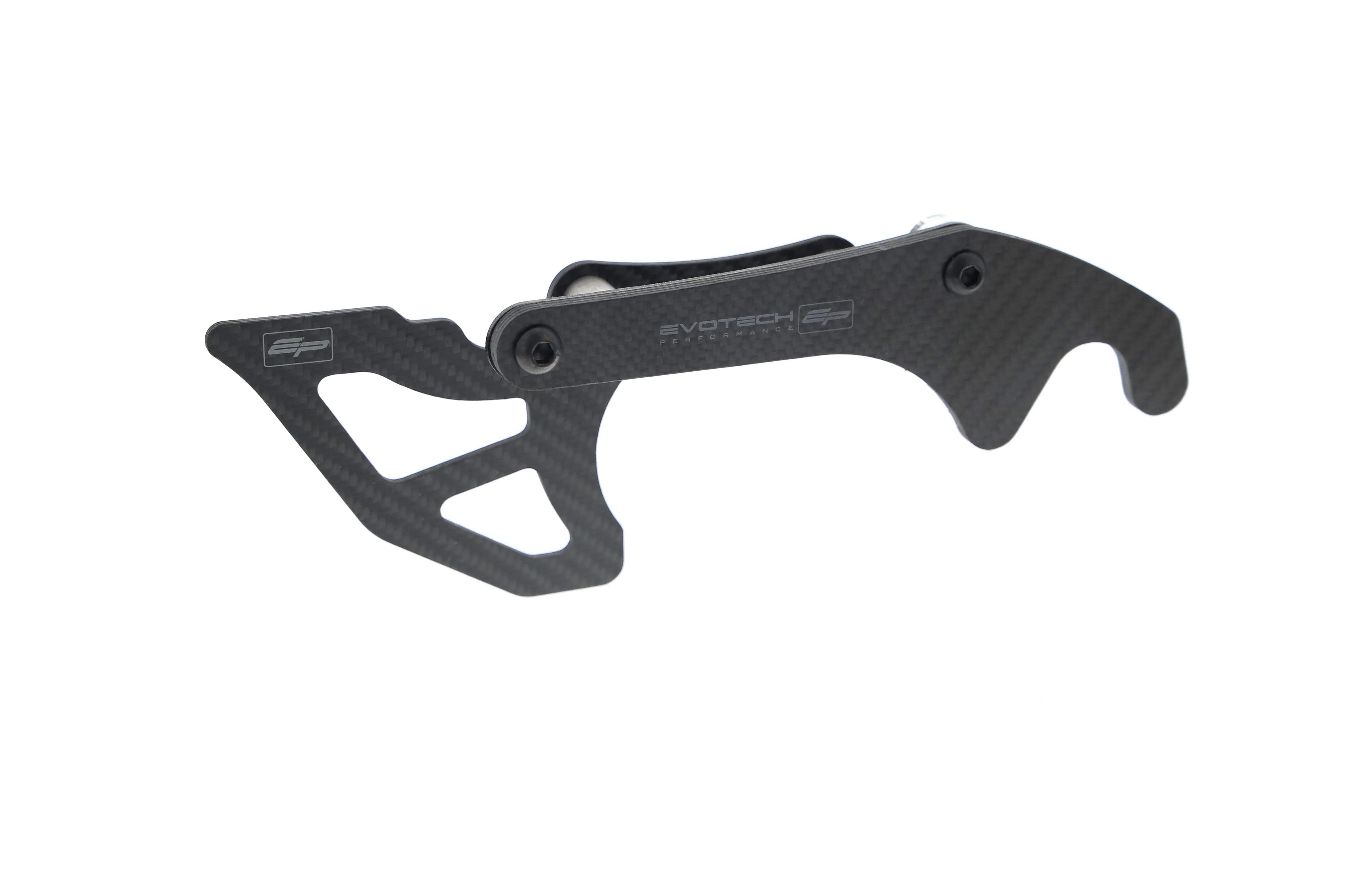 Evotech Carbon Fibre Toe Guard / GP Style Paddock Stand Plates - Yamaha YZF-R6 (2017+) - Kettenschutz | Evotech Performance