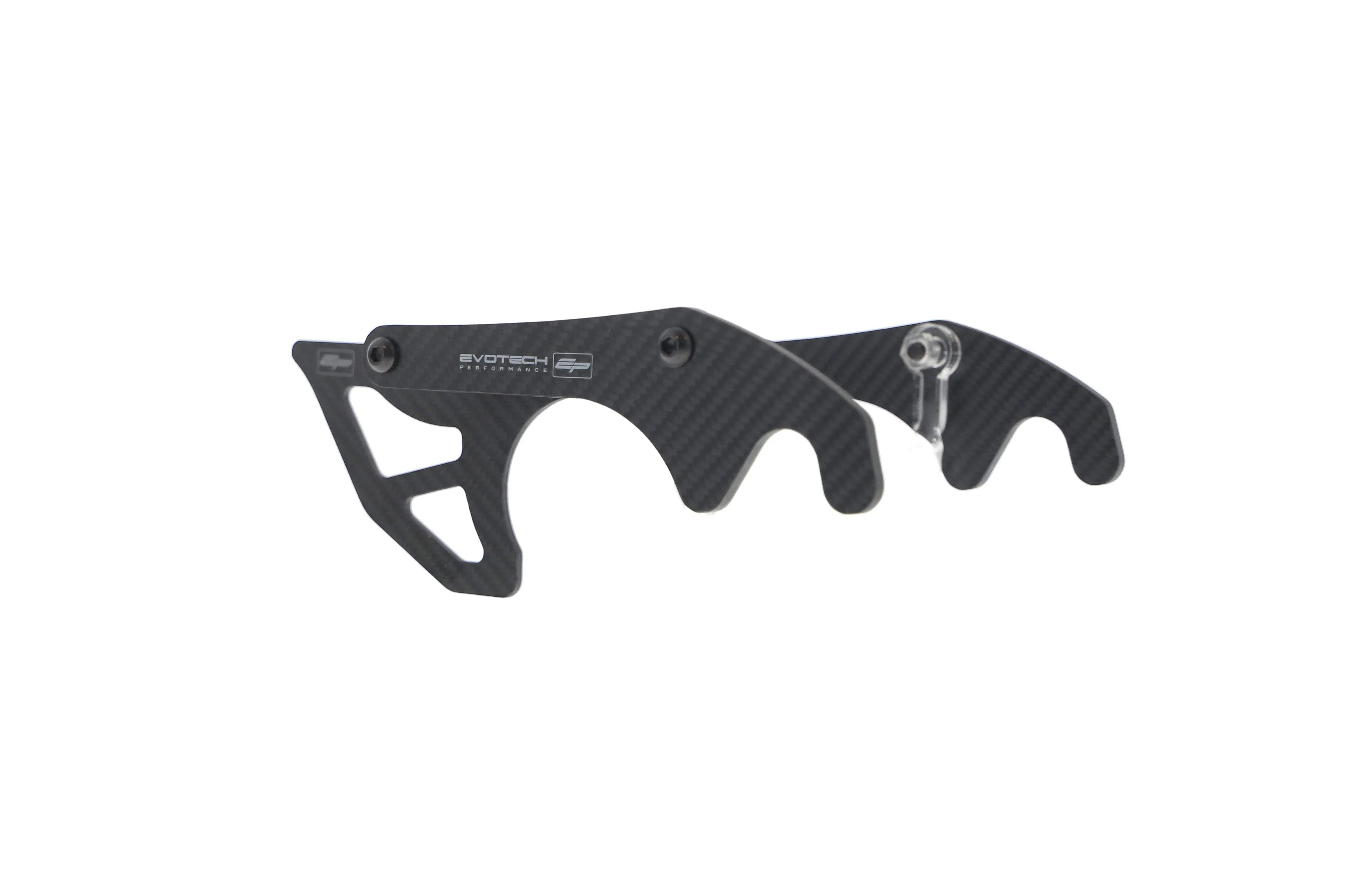 Evotech Carbon Fibre Toe Guard / GP Style Paddock Stand Plates - Yamaha YZF-R1 (2015 - 2019) - Kettenschutz | Evotech Performance