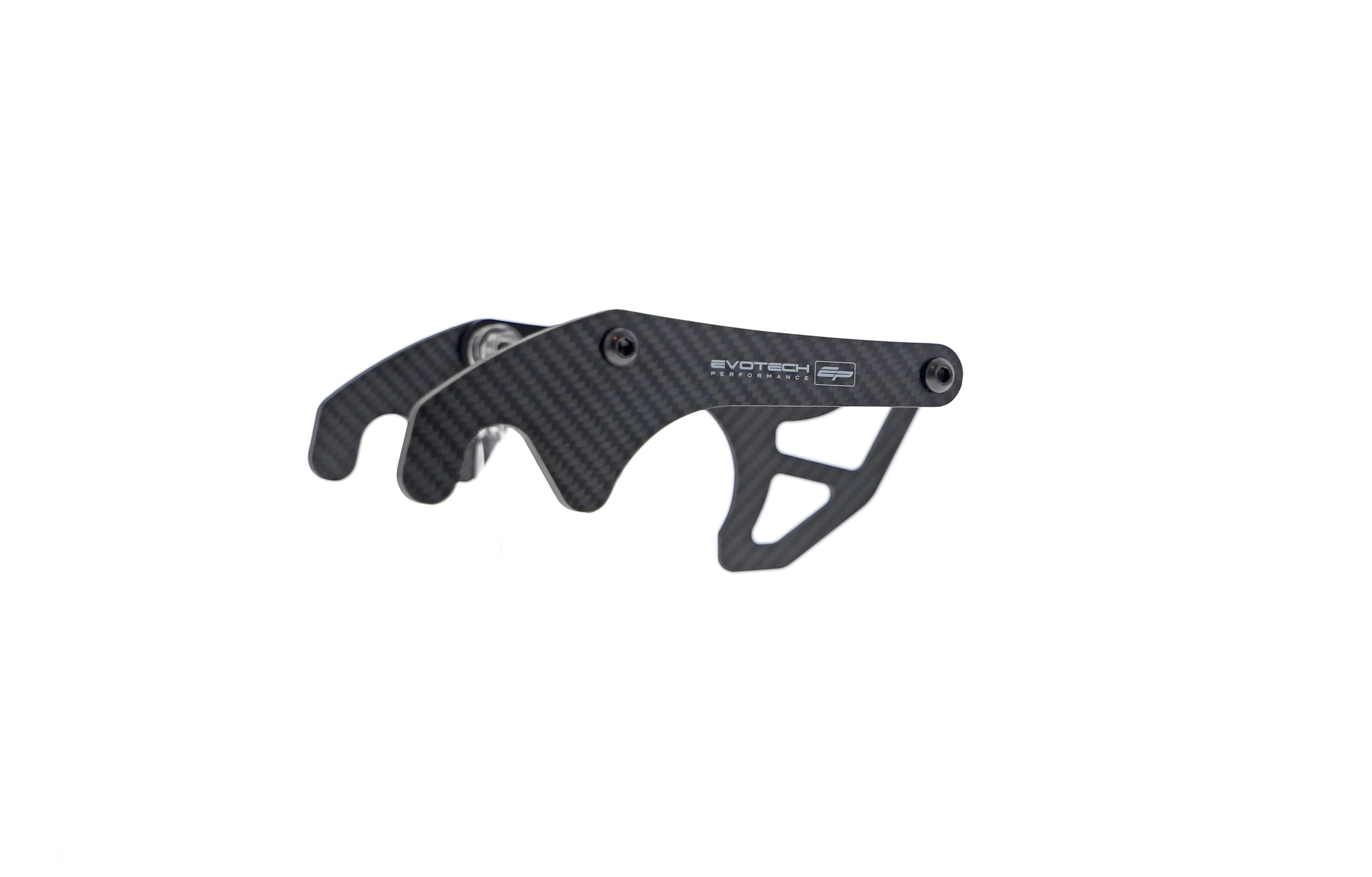 Evotech Carbon Fibre Toe Guard / GP Style Paddock Stand Plates - Yamaha YZF-R1 (2015 - 2019) - Kettenschutz | Evotech Performance