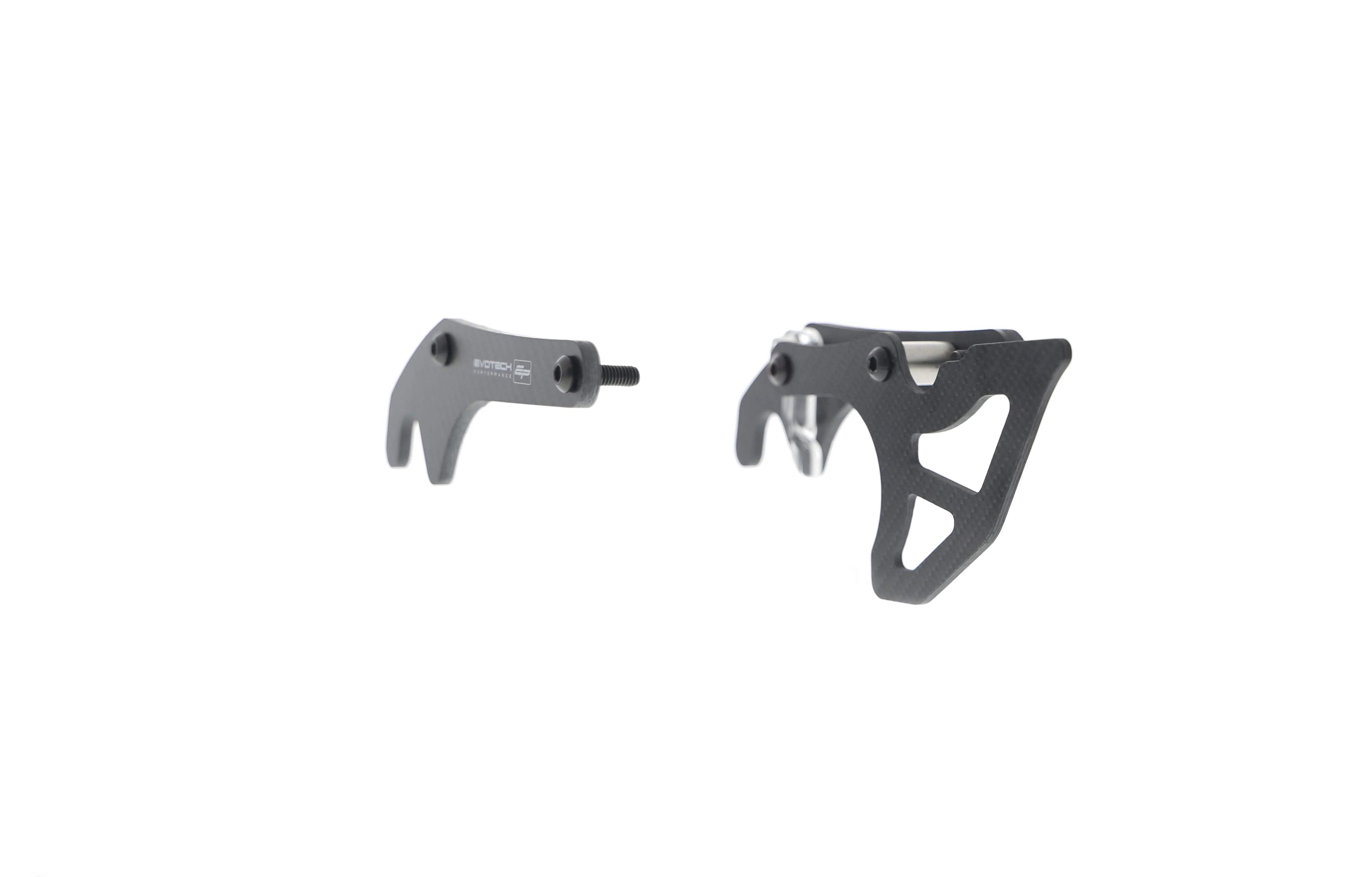 Evotech Carbon Fibre Toe Guard / GP Style Paddock Stand Plates - Yamaha YZF-R1M (2015 - 2019) - Kettenschutz | Evotech Performance