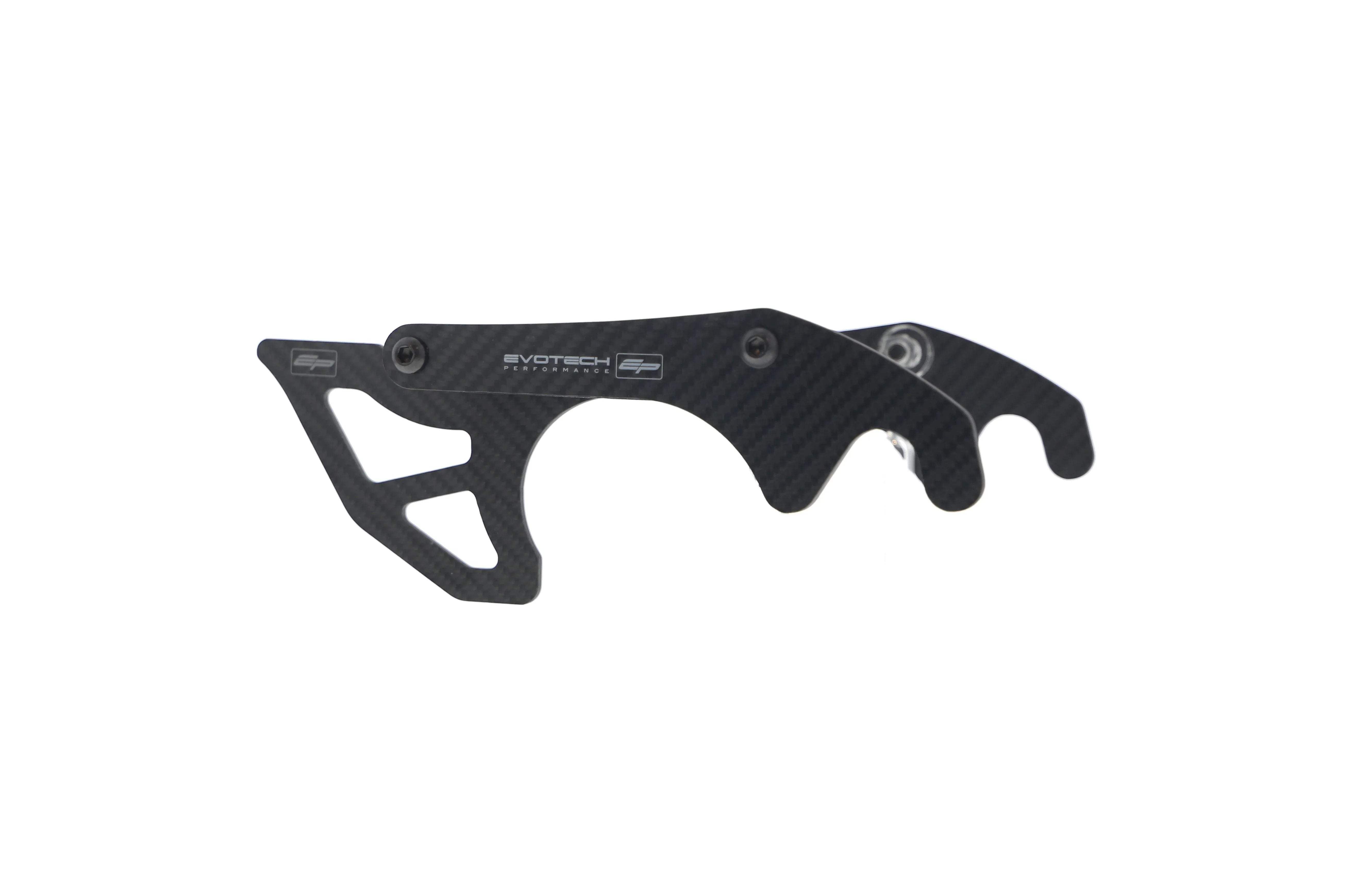 Evotech Carbon Fibre Toe Guard / GP Style Paddock Stand Plates - Yamaha YZF-R1M (2015 - 2019) - Kettenschutz | Evotech Performance