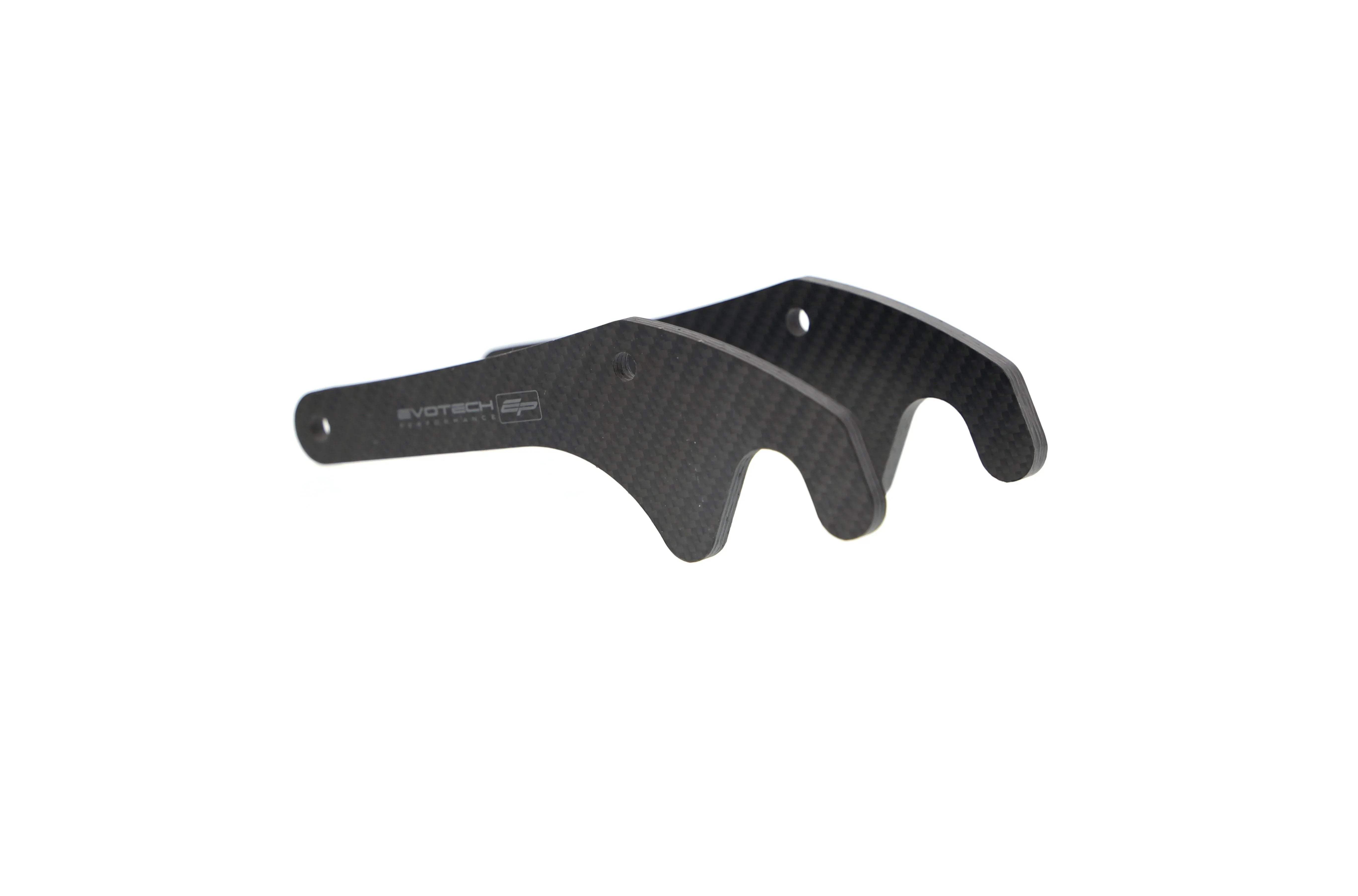 Evotech Carbon Fibre Paddock Stand Plates - Yamaha MT-10 (2016-2021) - Alu Bobbins | Evotech Performance