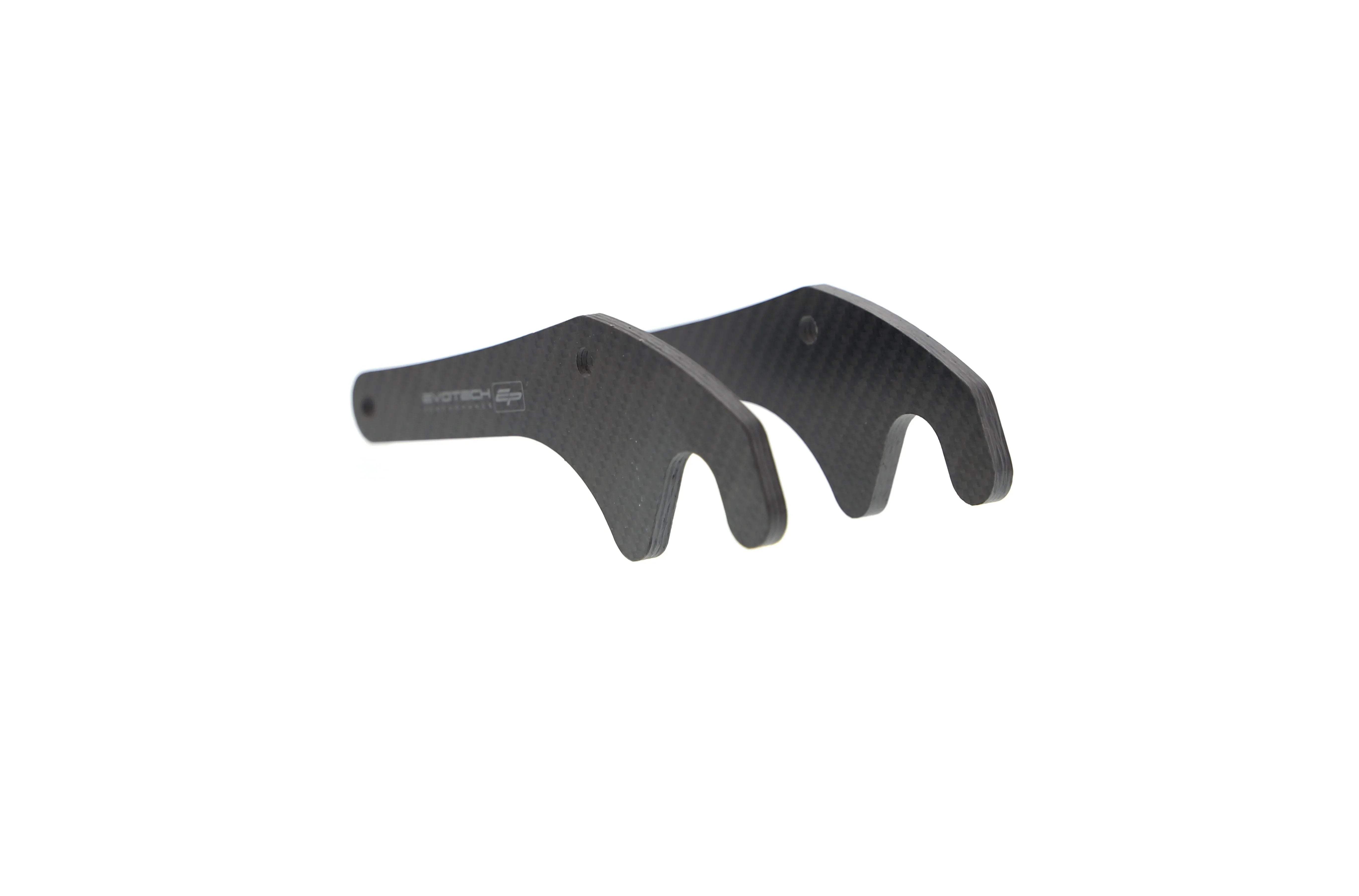 Evotech Carbon Fibre Paddock Stand Plates - Yamaha YZF-R1 (2020+) - Alu Bobbins | Evotech Performance