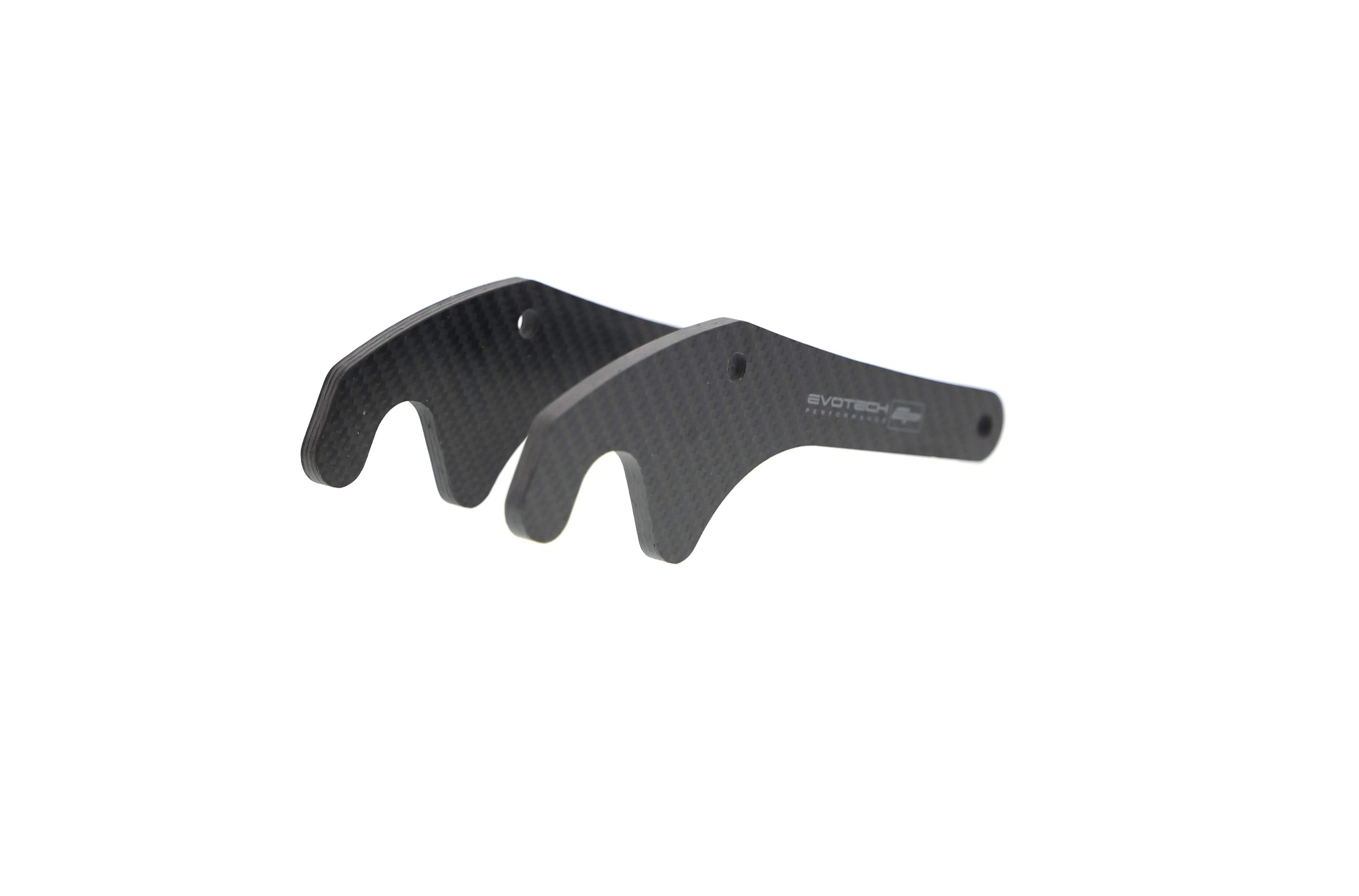 Evotech Carbon Fibre Paddock Stand Plates - Yamaha YZF-R1 (2020+) - Alu Bobbins | Evotech Performance