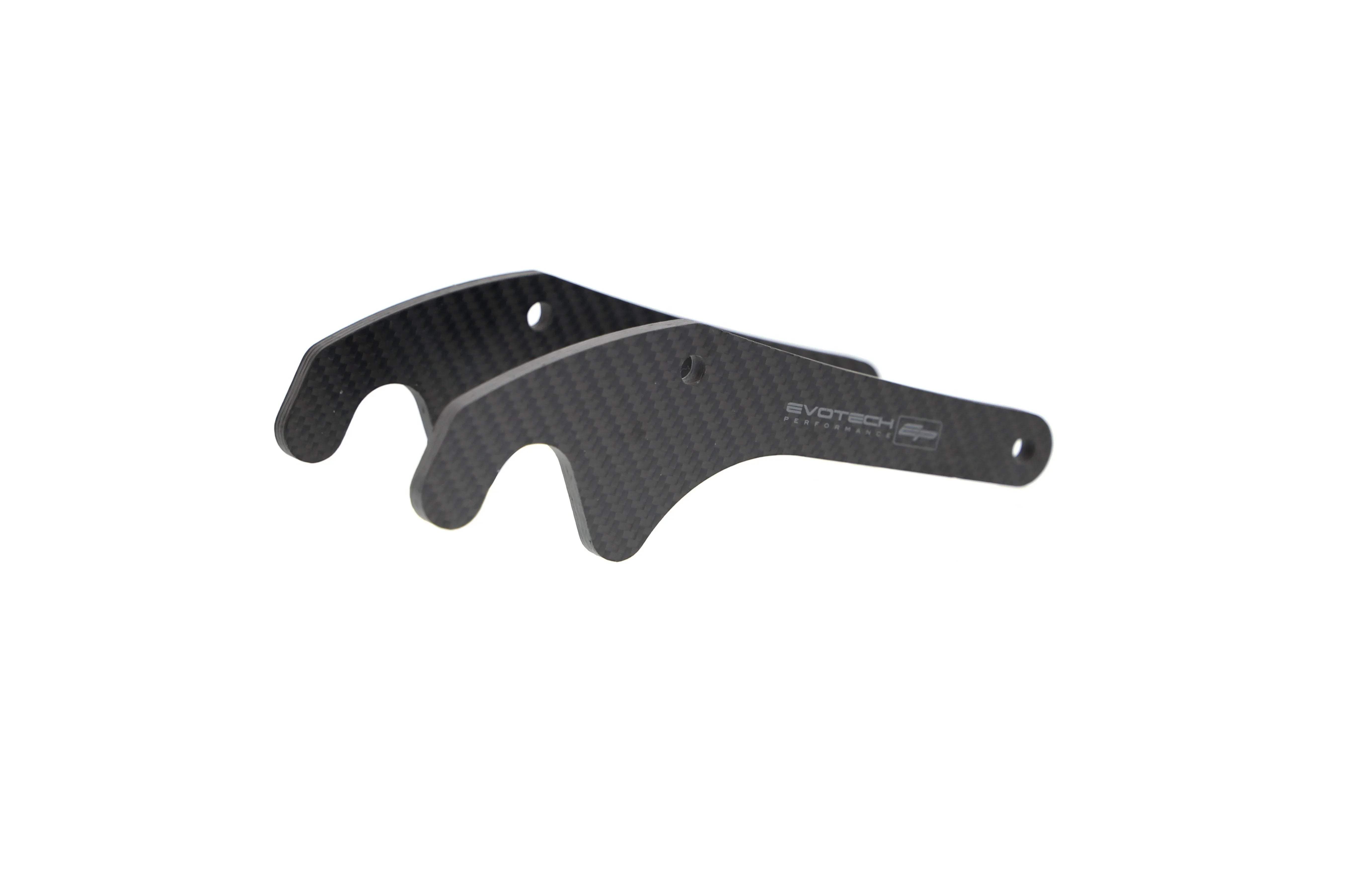Evotech Carbon Fibre Paddock Stand Plates - Yamaha YZF-R1 (2020+) - Alu Bobbins | Evotech Performance