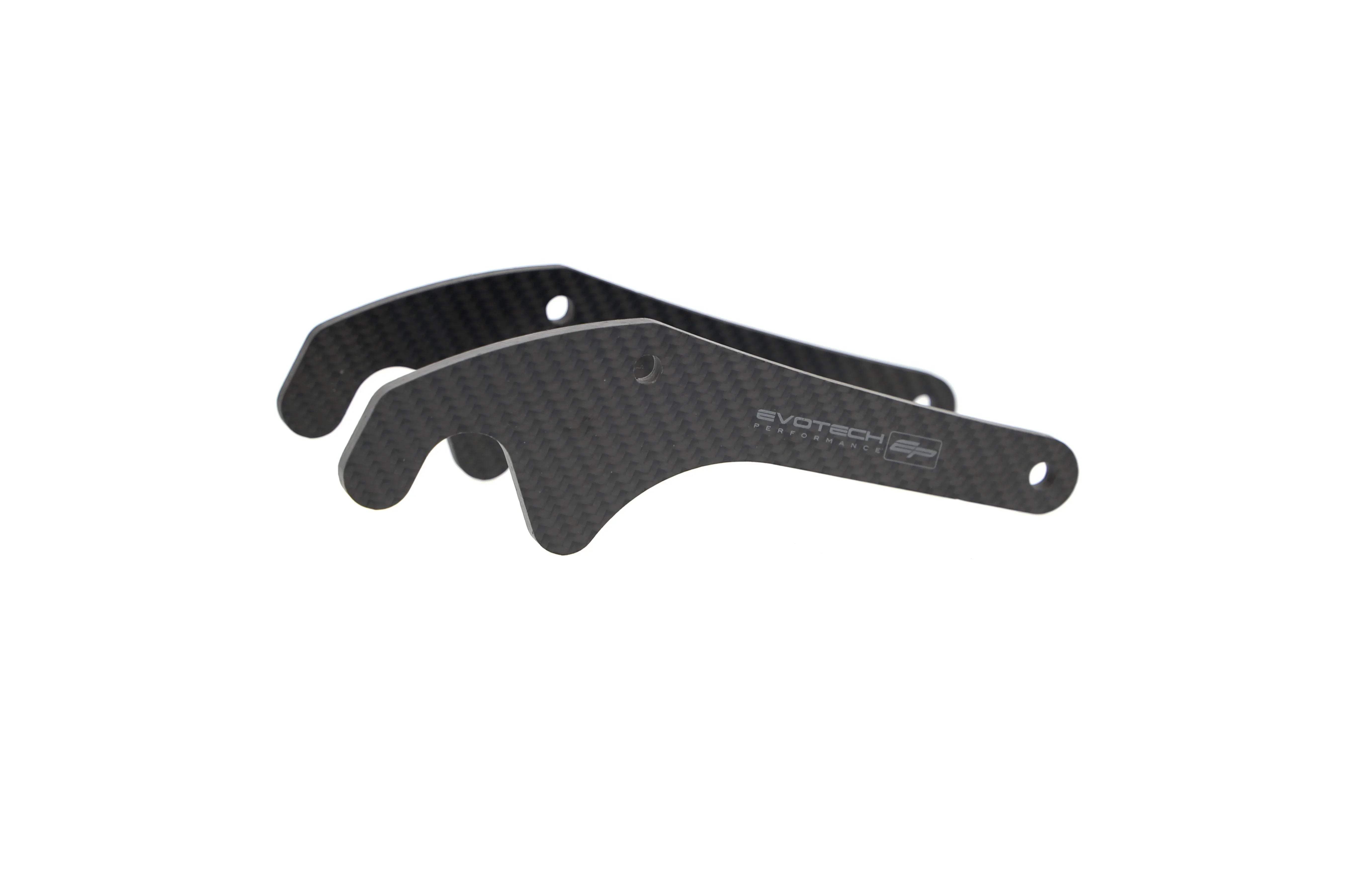 Evotech Carbon Fibre Paddock Stand Plates - Yamaha MT-10 (2016-2021) - Alu Bobbins | Evotech Performance