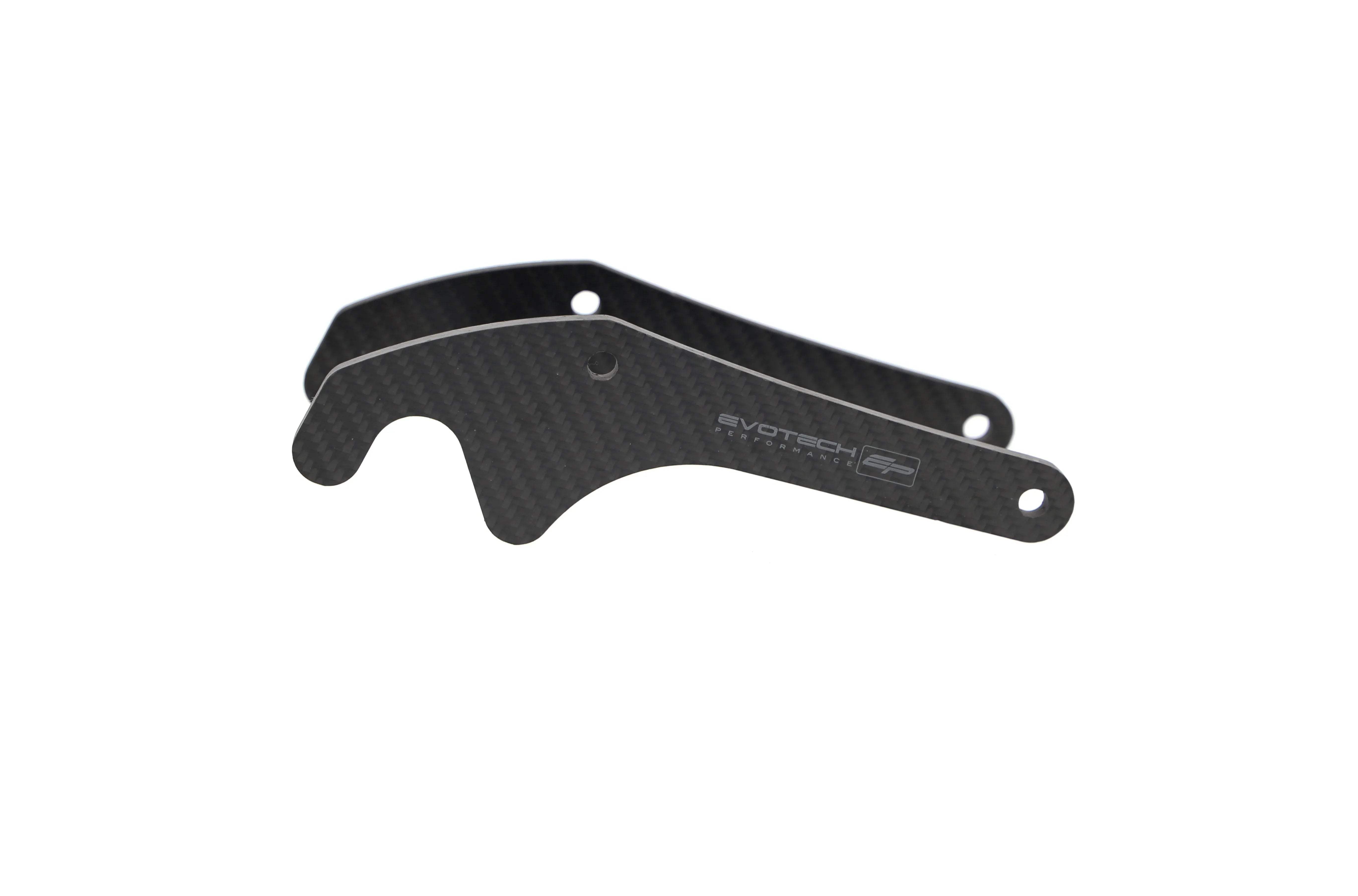 Evotech Carbon Fibre Paddock Stand Plates - Yamaha MT-10 (2016-2021) - Alu Bobbins | Evotech Performance
