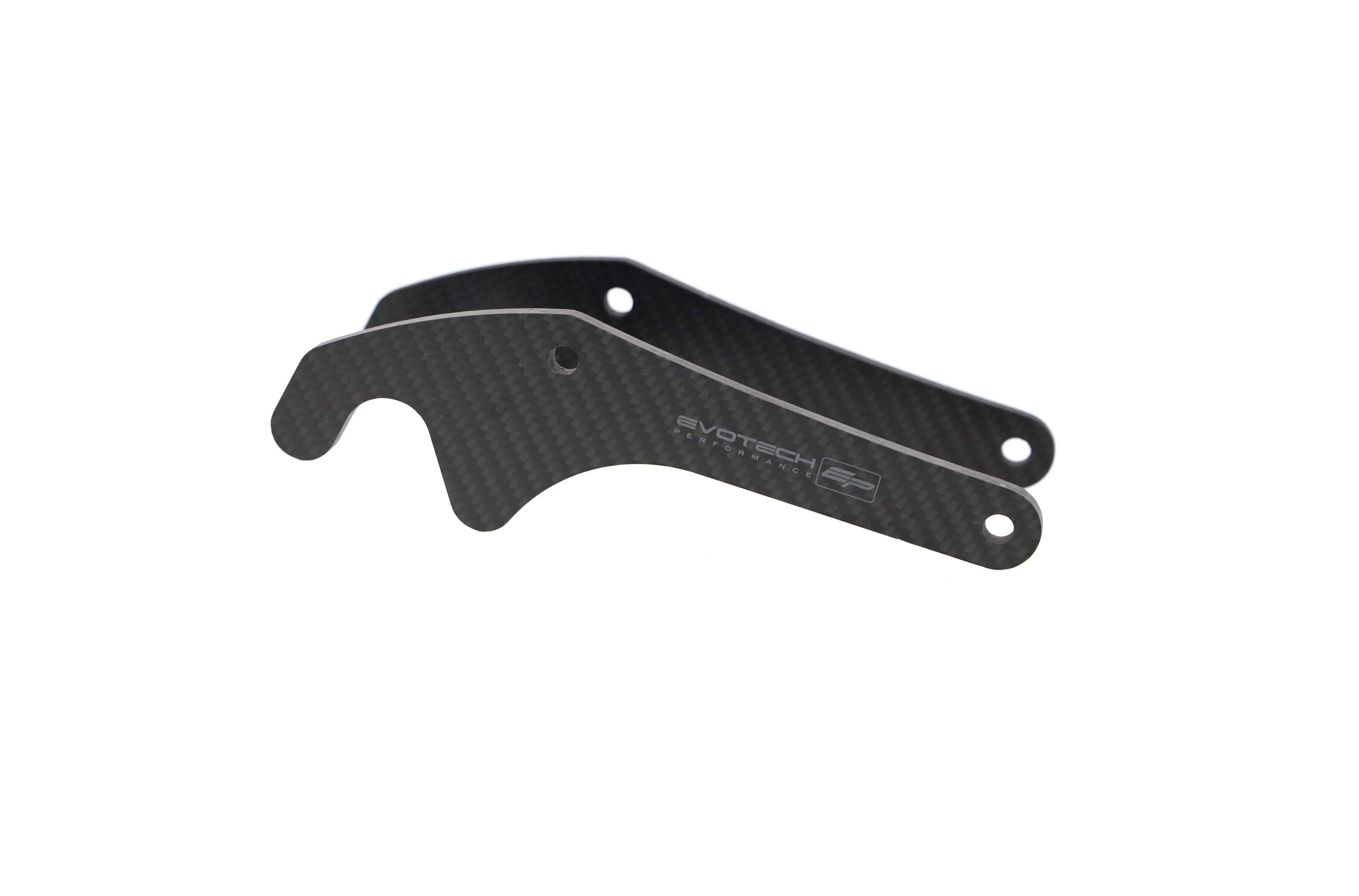 Evotech Carbon Fibre Paddock Stand Plates - Yamaha YZF-R1 (2020+) - Alu Bobbins | Evotech Performance