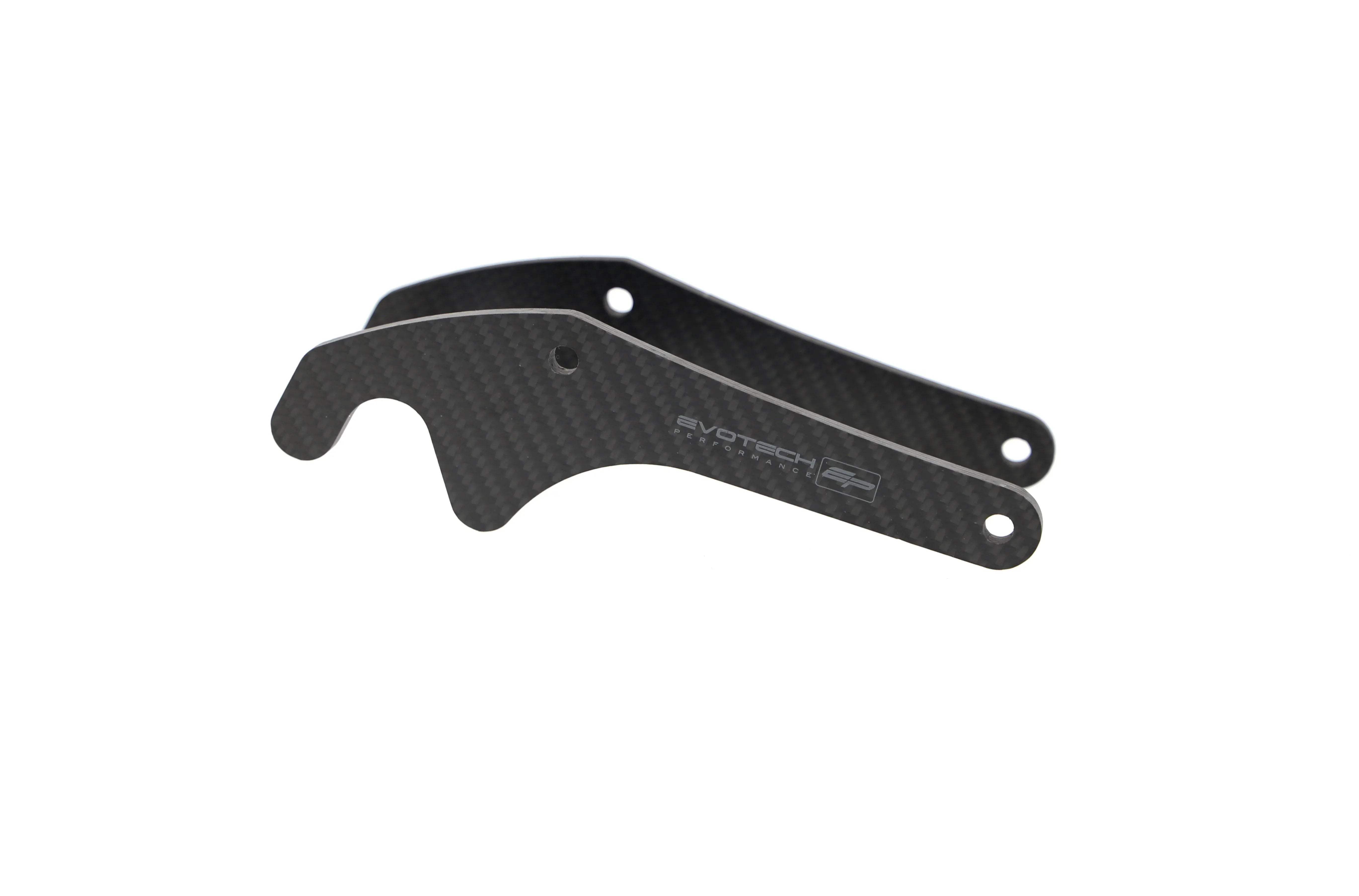 Evotech Performance Carbon Fibre Paddock Stand Plates - Yamaha MT-10 (2022+) - Alu Bobbins | Evotech Performance