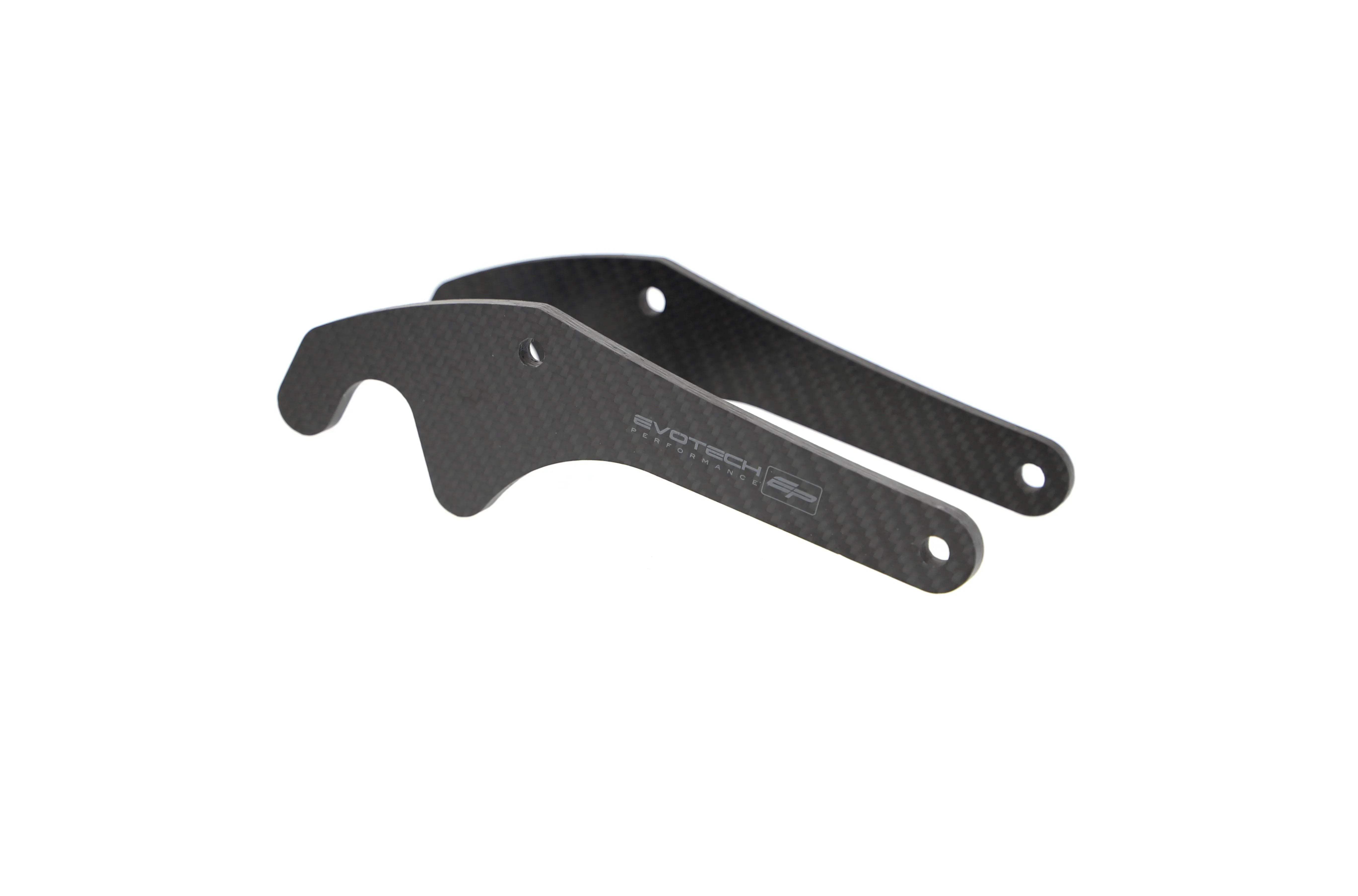 Evotech Carbon Fibre Paddock Stand Plates - Yamaha YZF-R1 (2020+) - Alu Bobbins | Evotech Performance