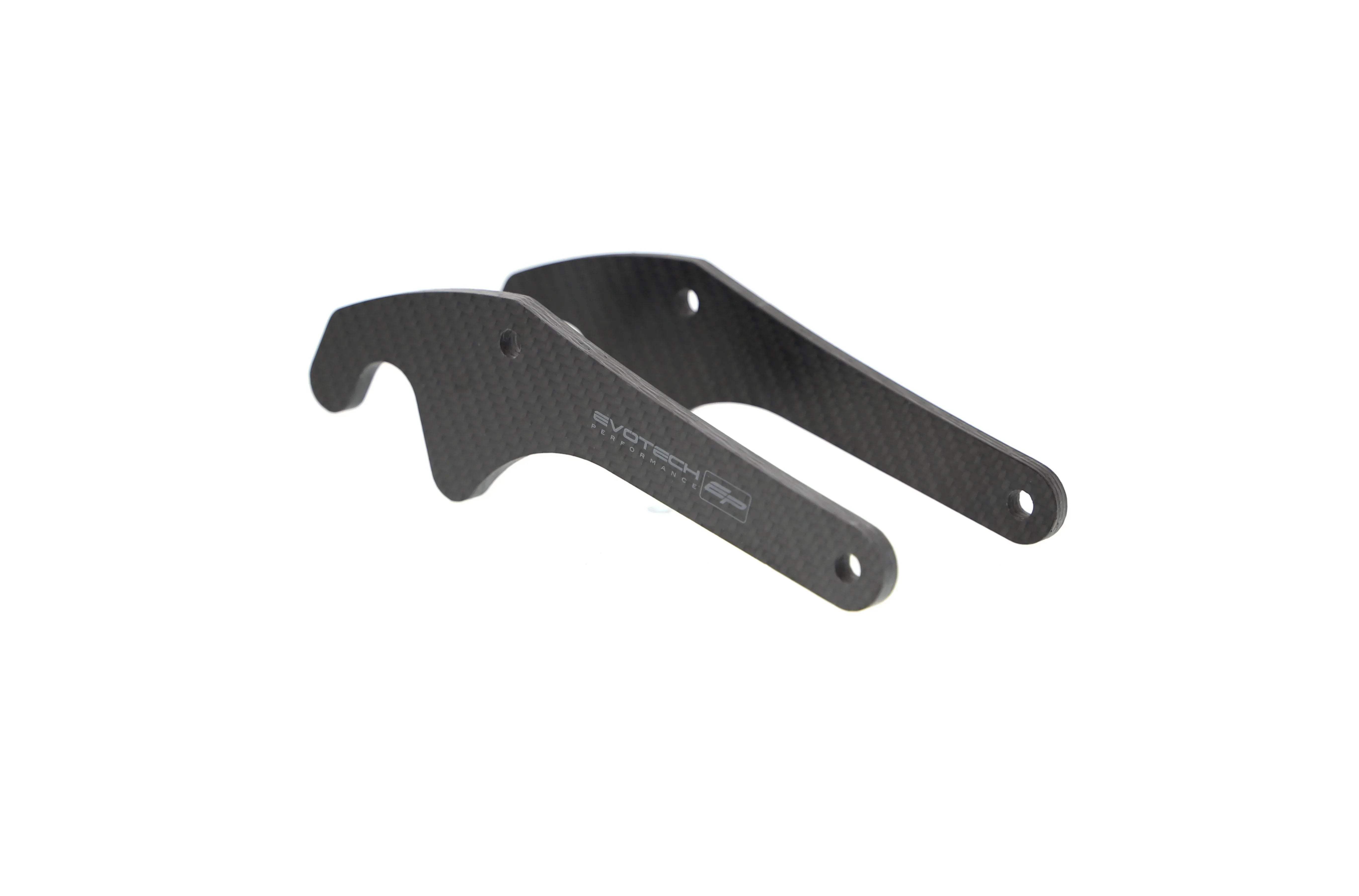 Evotech Carbon Fibre Paddock Stand Plates - Yamaha YZF-R1 (2020+) - Alu Bobbins | Evotech Performance