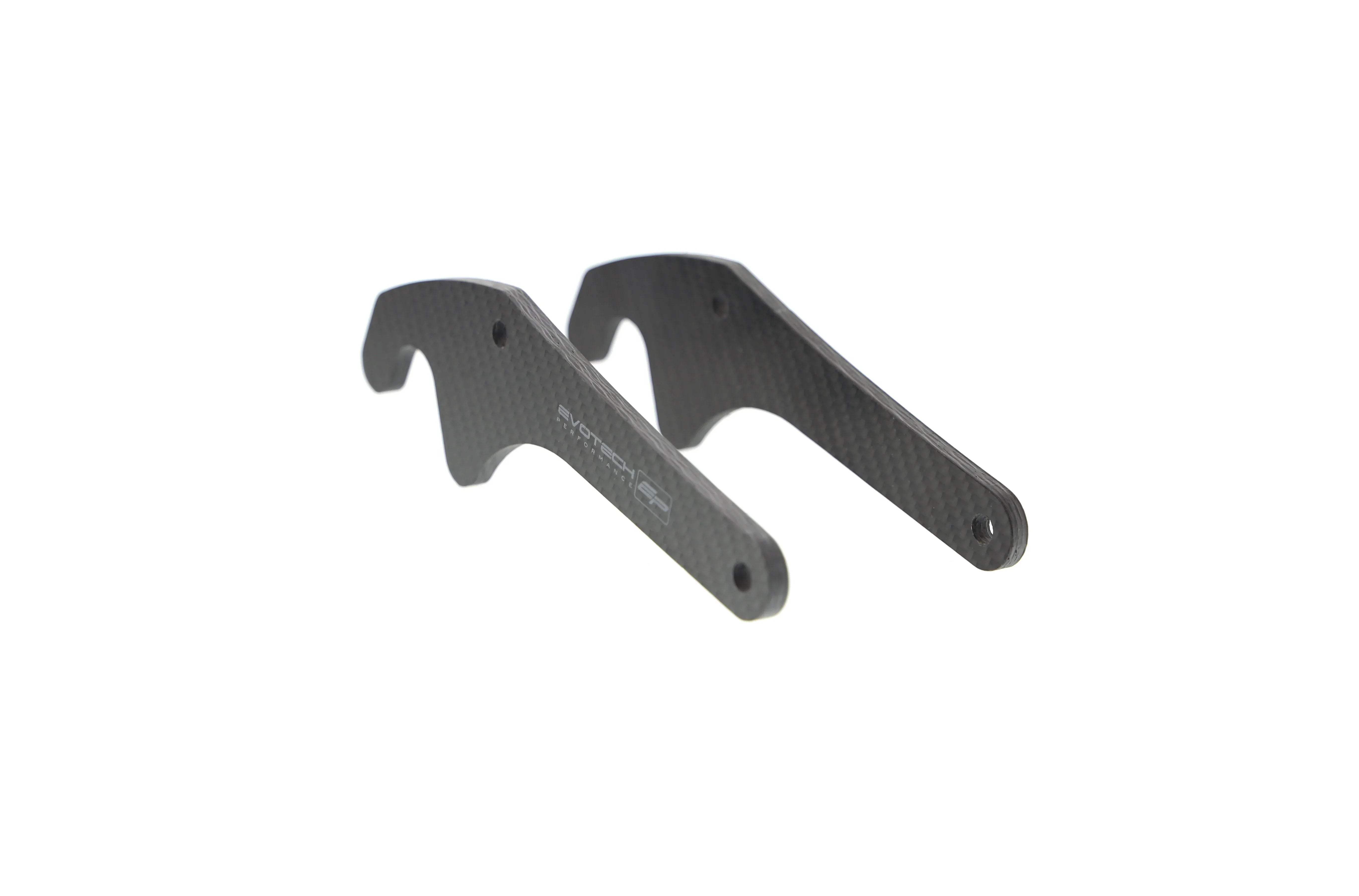 Evotech Carbon Fibre Paddock Stand Plates - Yamaha MT-10 (2016-2021) - Alu Bobbins | Evotech Performance