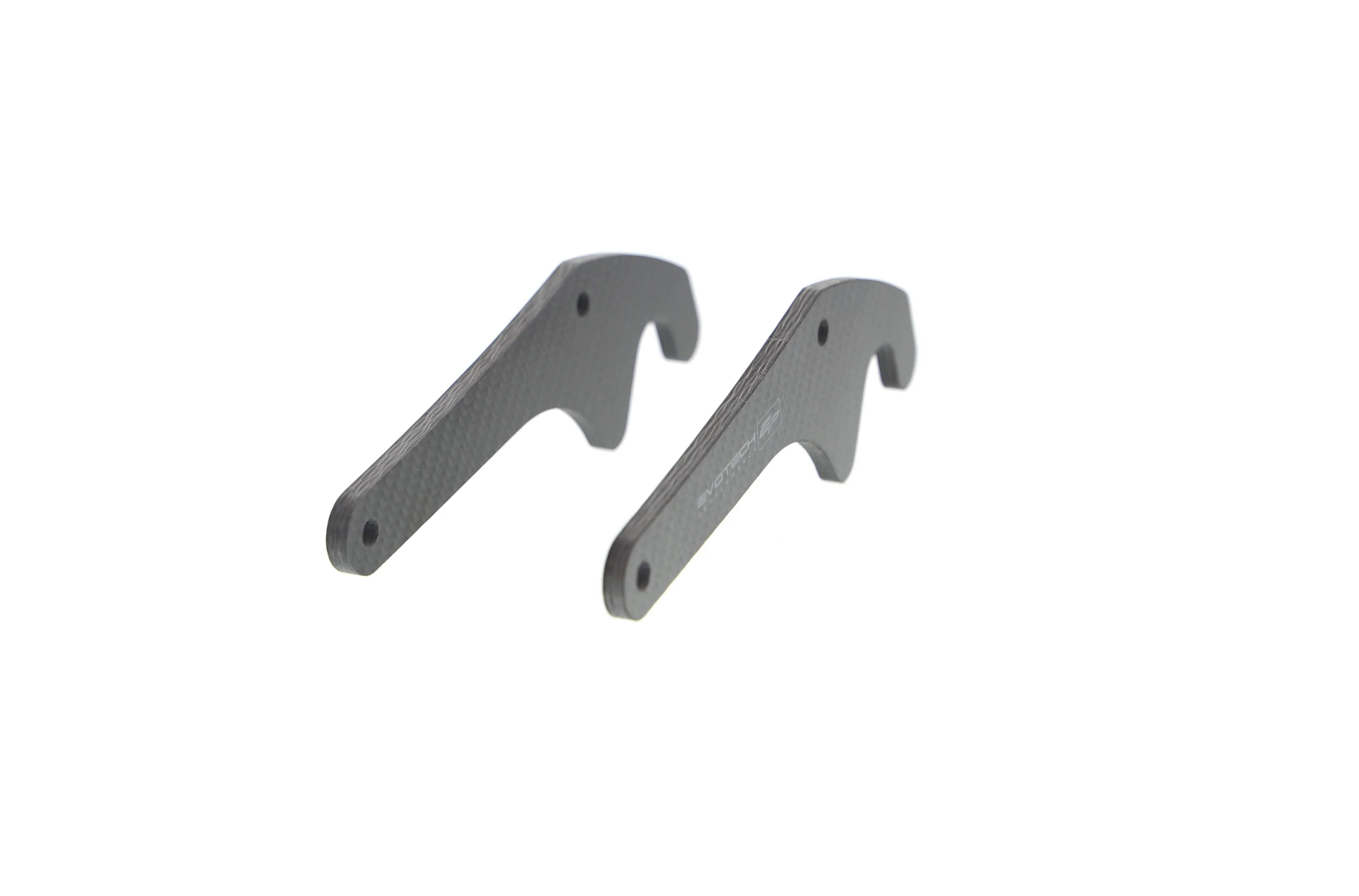 Evotech Performance Carbon Fibre Paddock Stand Plates - Yamaha MT-10 (2022+) - Alu Bobbins | Evotech Performance