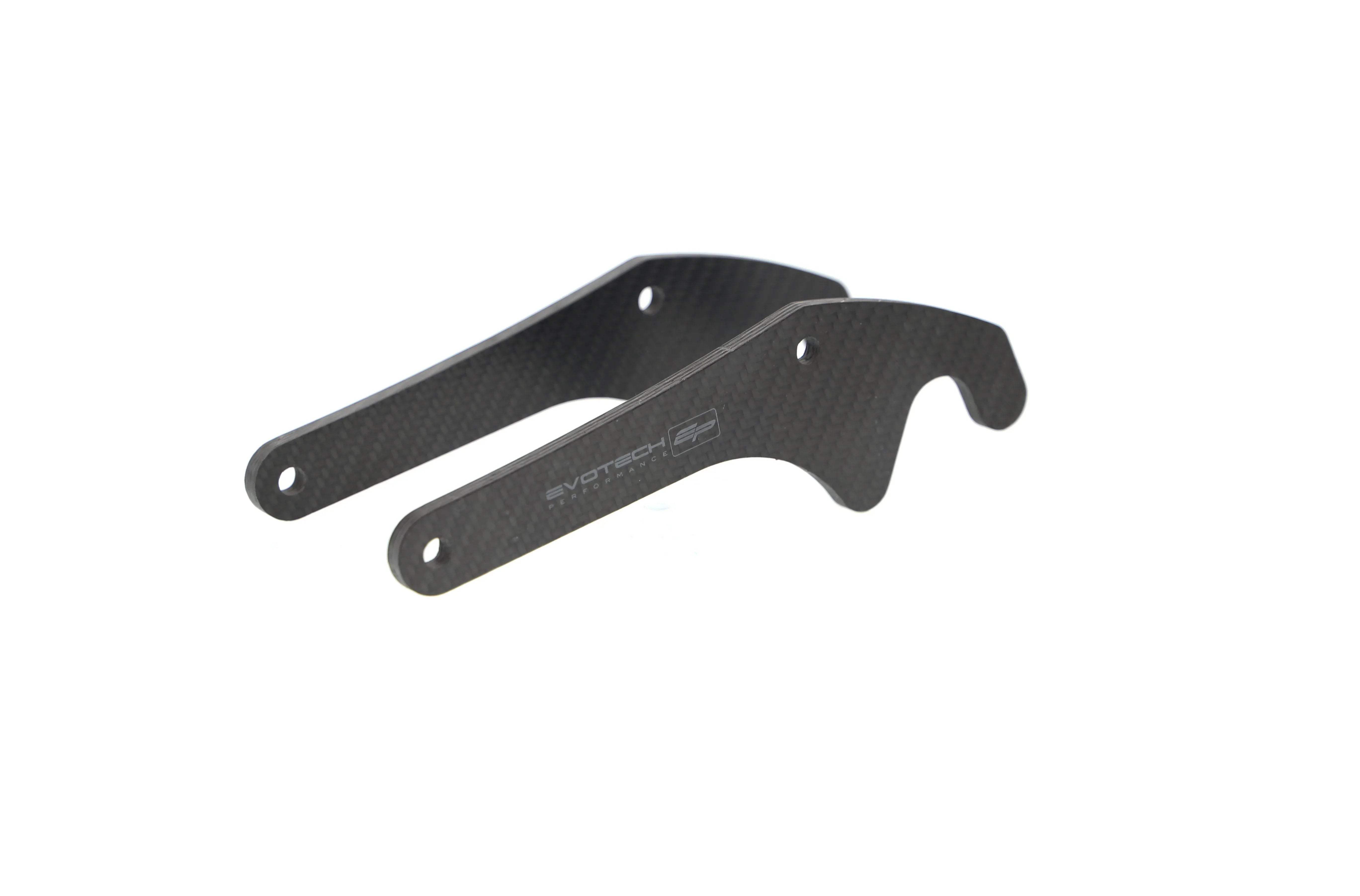 Evotech Performance Carbon Fibre Paddock Stand Plates - Yamaha MT-10 (2022+) - Alu Bobbins | Evotech Performance