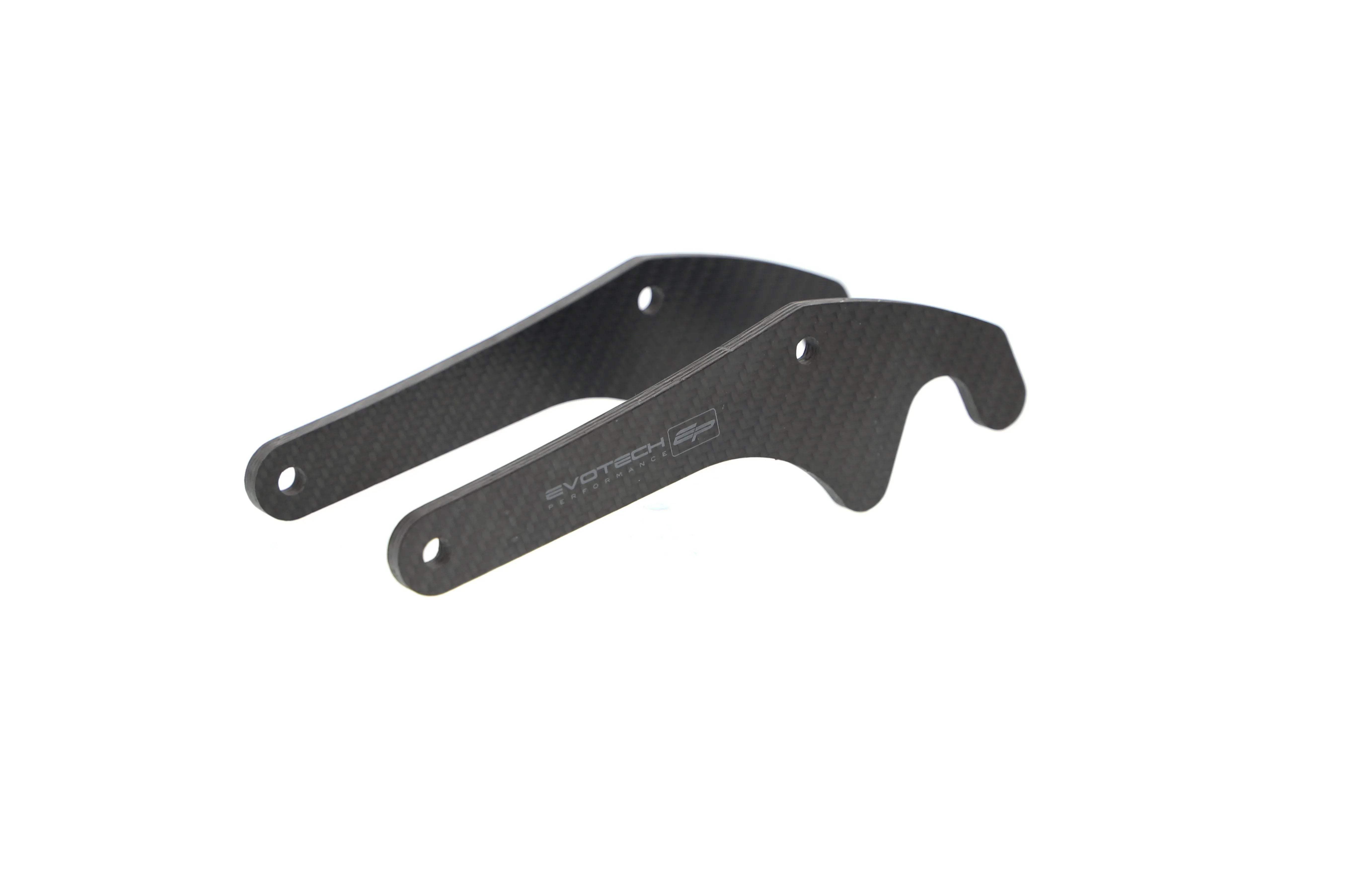 Evotech Carbon Fibre Paddock Stand Plates - Yamaha YZF-R1 (2020+) - Alu Bobbins | Evotech Performance