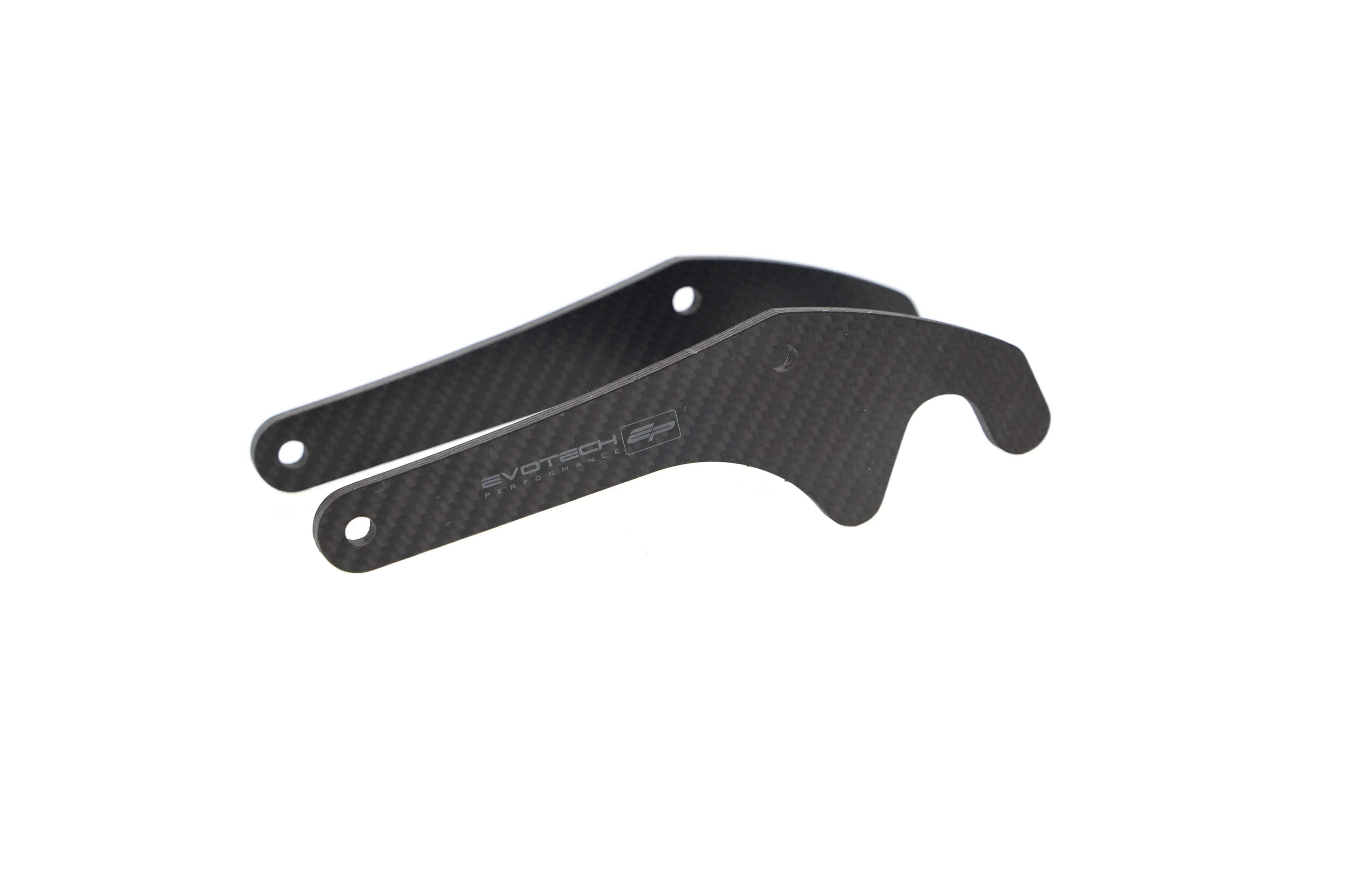 Evotech Carbon Fibre Paddock Stand Plates - Yamaha MT-10 (2016-2021) - Alu Bobbins | Evotech Performance