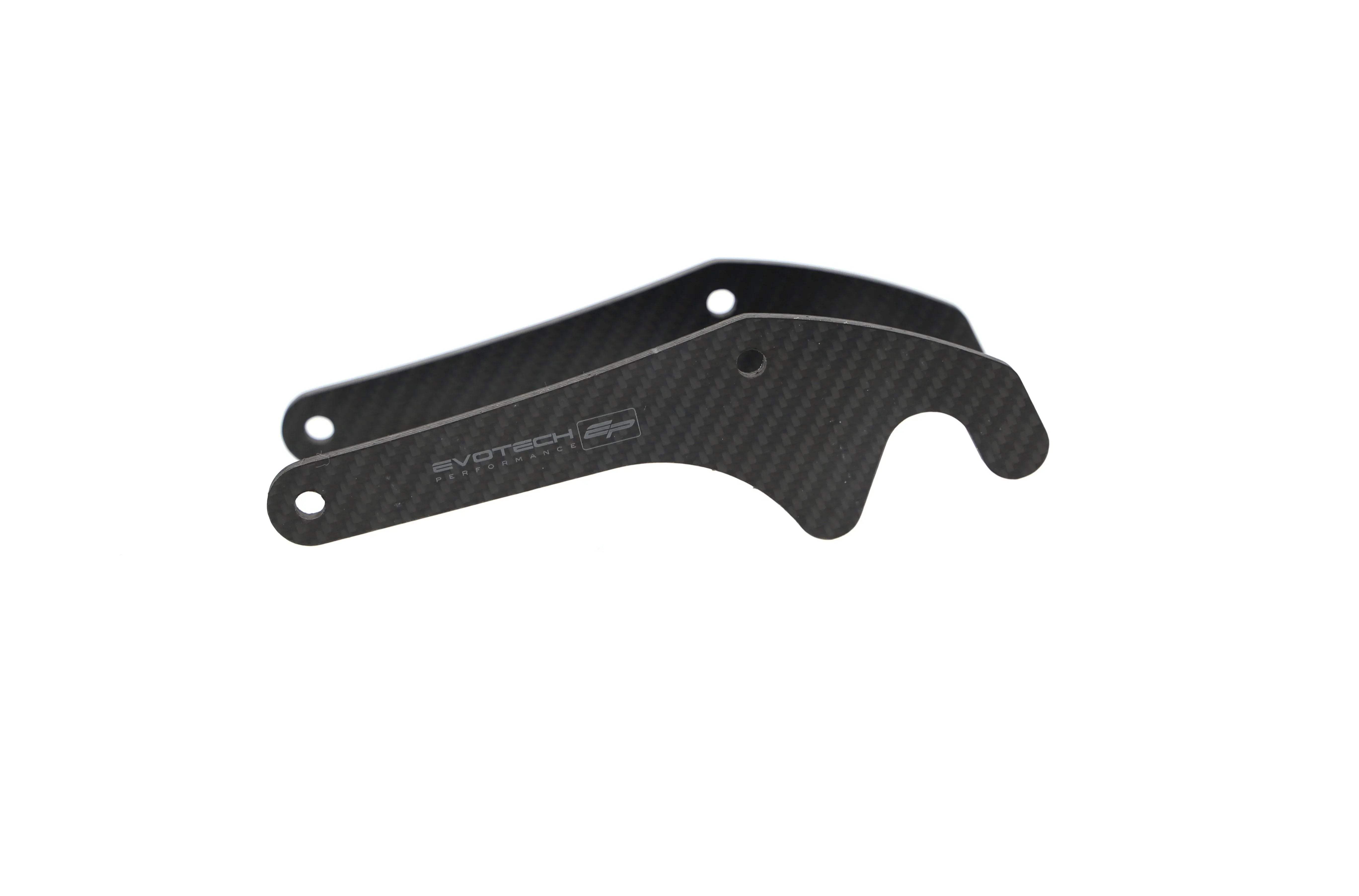 Evotech Carbon Fibre Paddock Stand Plates - Yamaha YZF-R1 (2020+) - Alu Bobbins | Evotech Performance