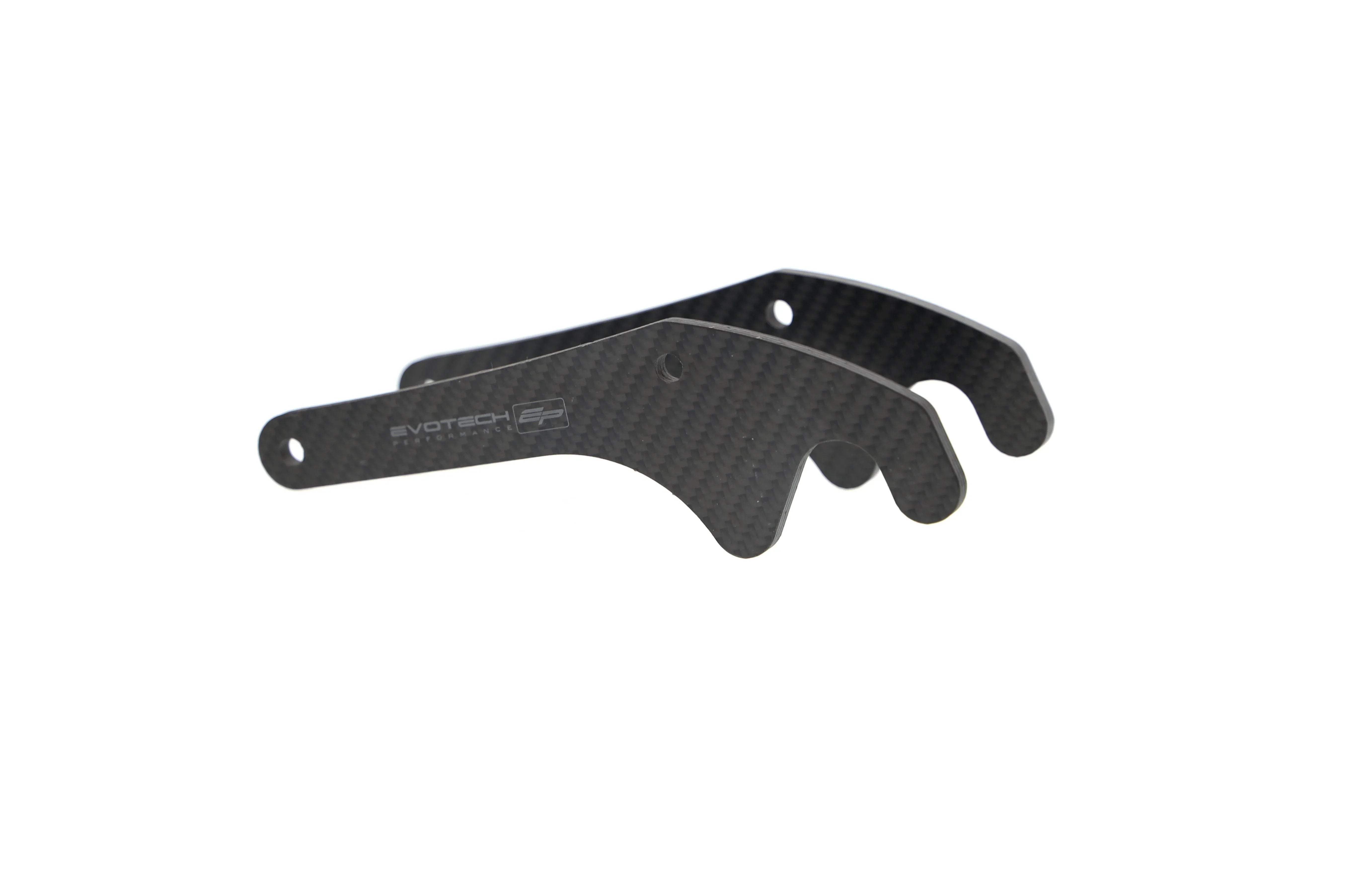 Evotech Carbon Fibre Paddock Stand Plates - Yamaha MT-10 (2016-2021) - Alu Bobbins | Evotech Performance