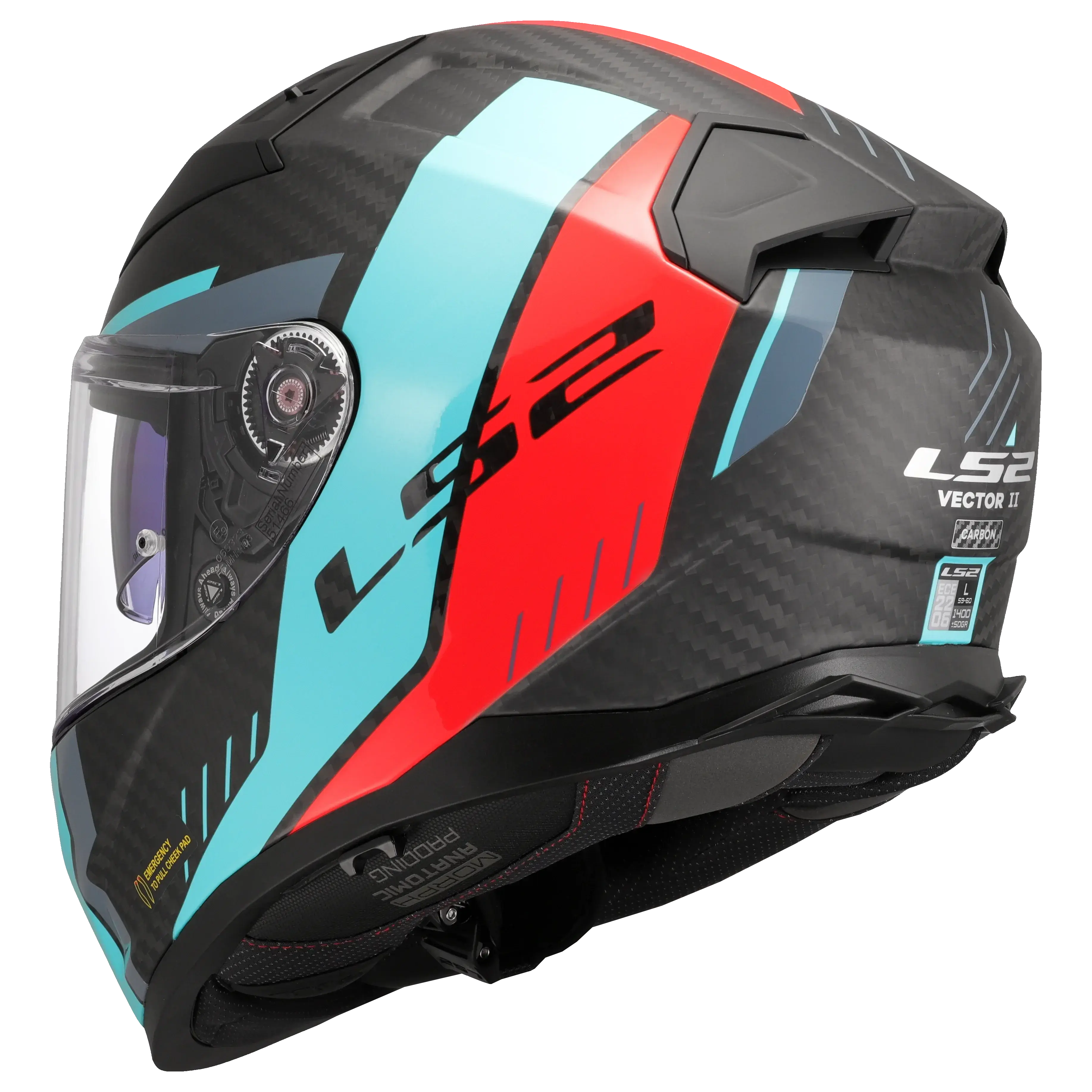 LS2 VECTOR II GRID Carbon - Helme | LS2