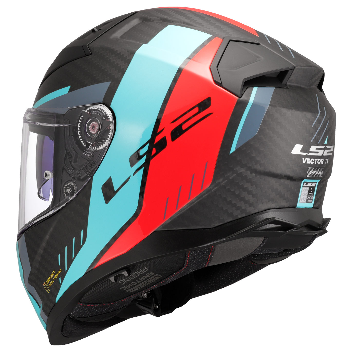 LS2 Integralhelm VECTOR II GRID Carbon