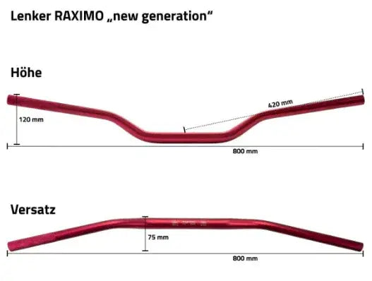 RAXIMO Lenker NEW GENERATION 28,6 Zoll - Lenker | MTP-Racing
