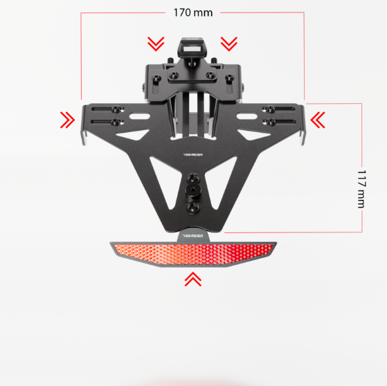 HIGHSIDER Akron-RS Pro Kennzeichenhalter  Z900 17-24