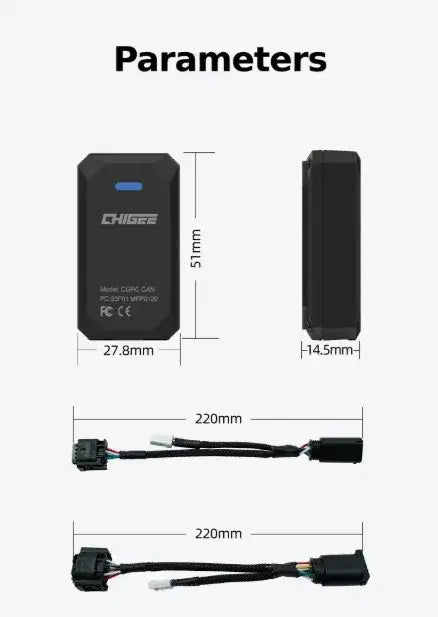 Chigee CGRC Fernsteuerung CAN BMW Wonder Wheel 3PIN - Smart Display System Zubehör | Chigee