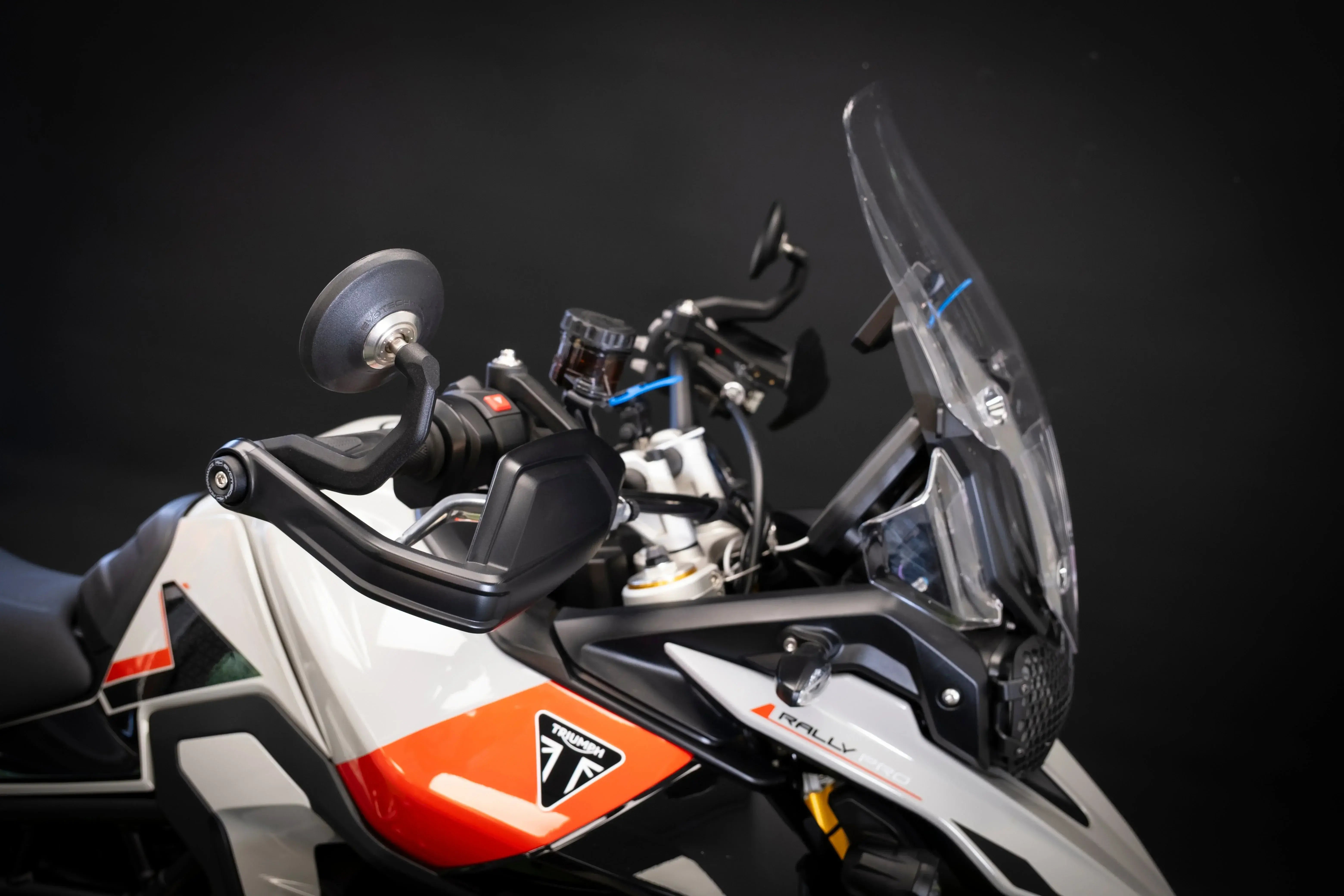 Evotech Handguard Bar End Mirrors (Retro) - Triumph Tiger 900 Rally Aragon Edition (2023) - Lenkerendspiegel | Evotech Performance