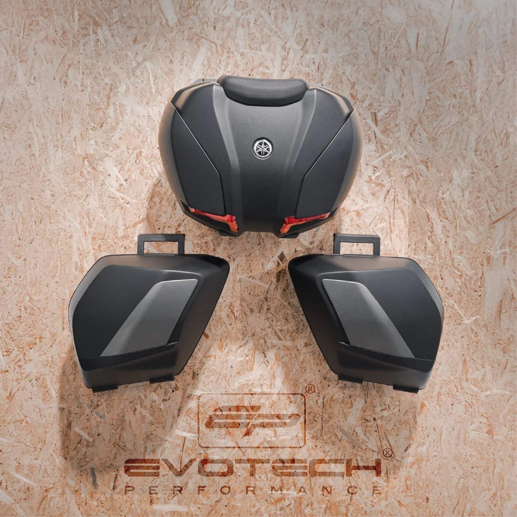 Evotech Top Box / Pannier Wall Mounting Brackets - Yamaha Tracer 9 (2025+) - Accessories | Evotech Performance