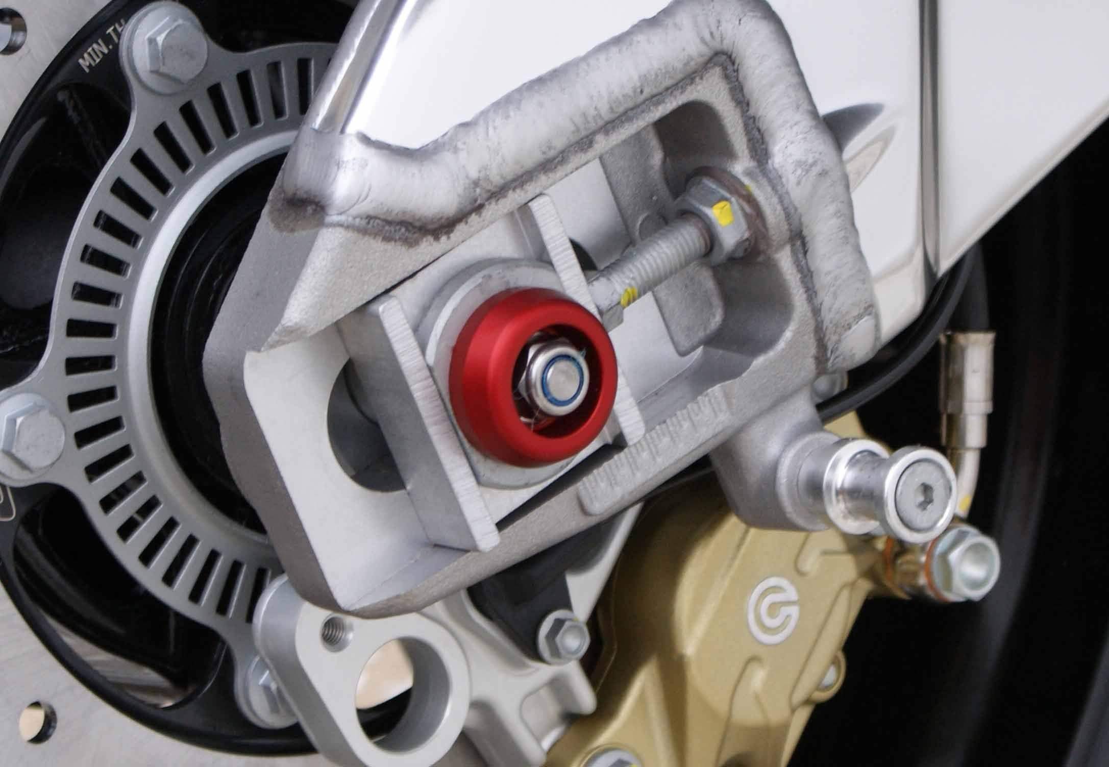 Evotech Rear Spindle Bobbins - Aprilia Tuono V4 Factory (2025+) - Spindle Bobbins | Evotech Performance